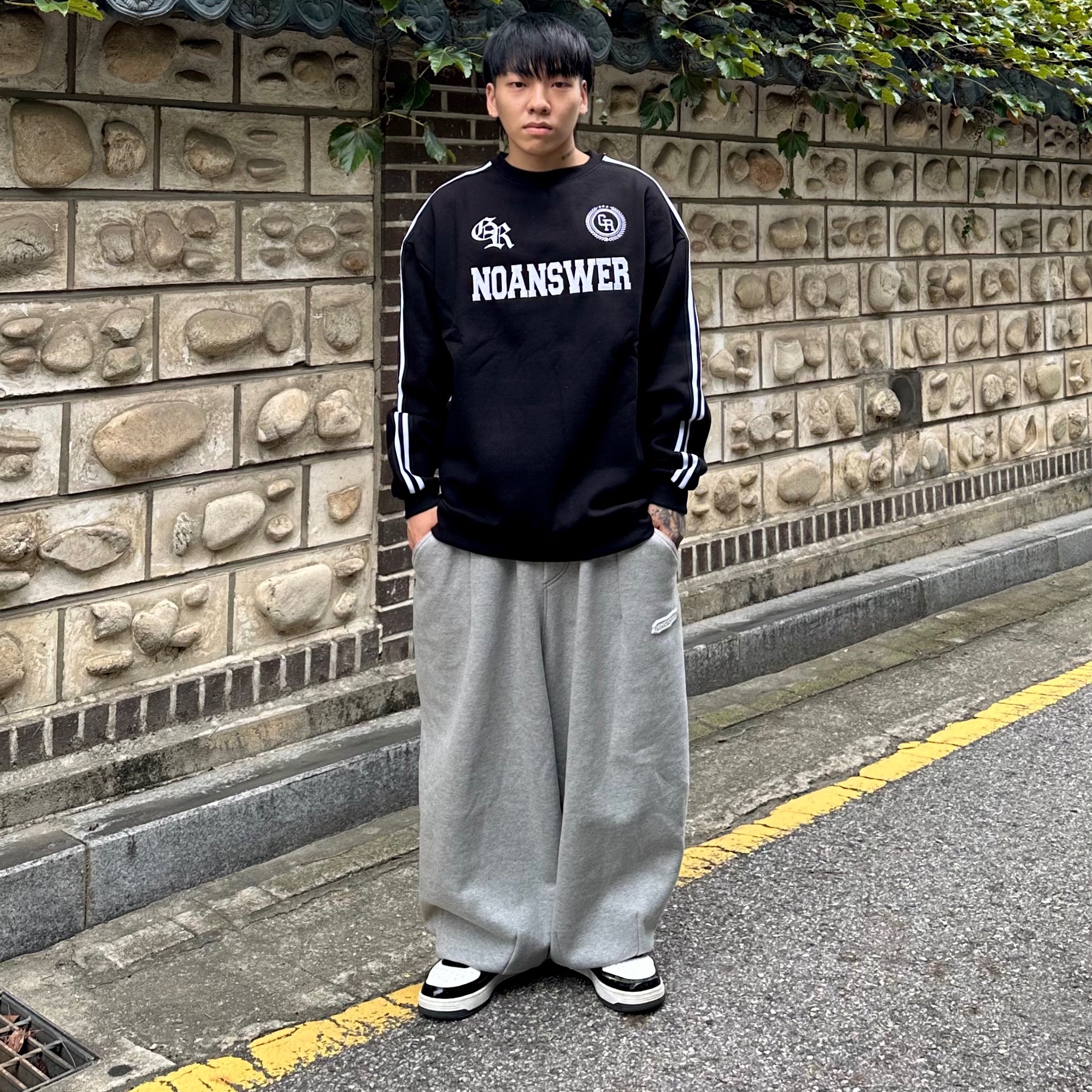 BAPE Bape Sta Low Black 착용 스타일 - 2
