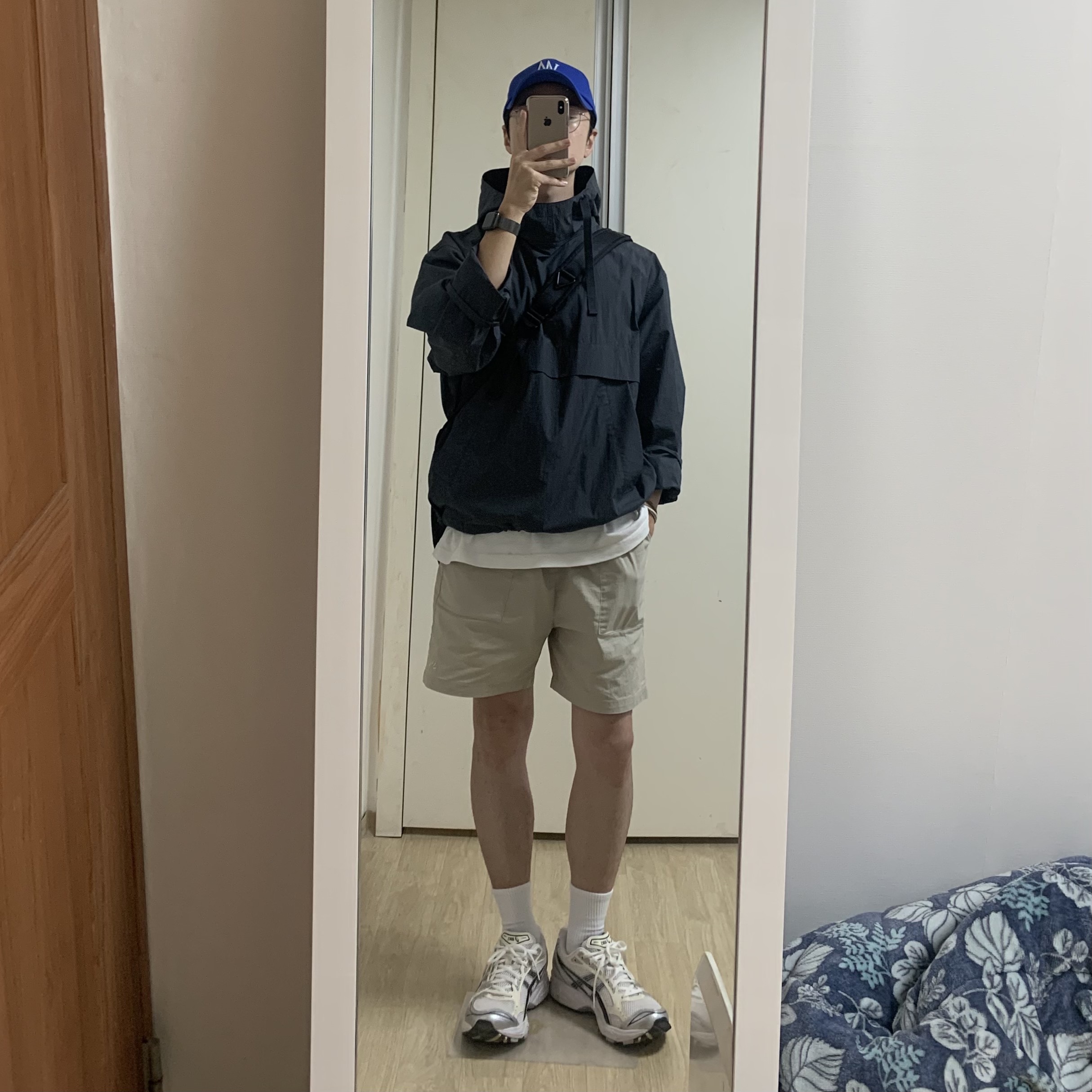 (W) Asics Gel-Kayano 14 White Midnight 착용 스타일 - 1
