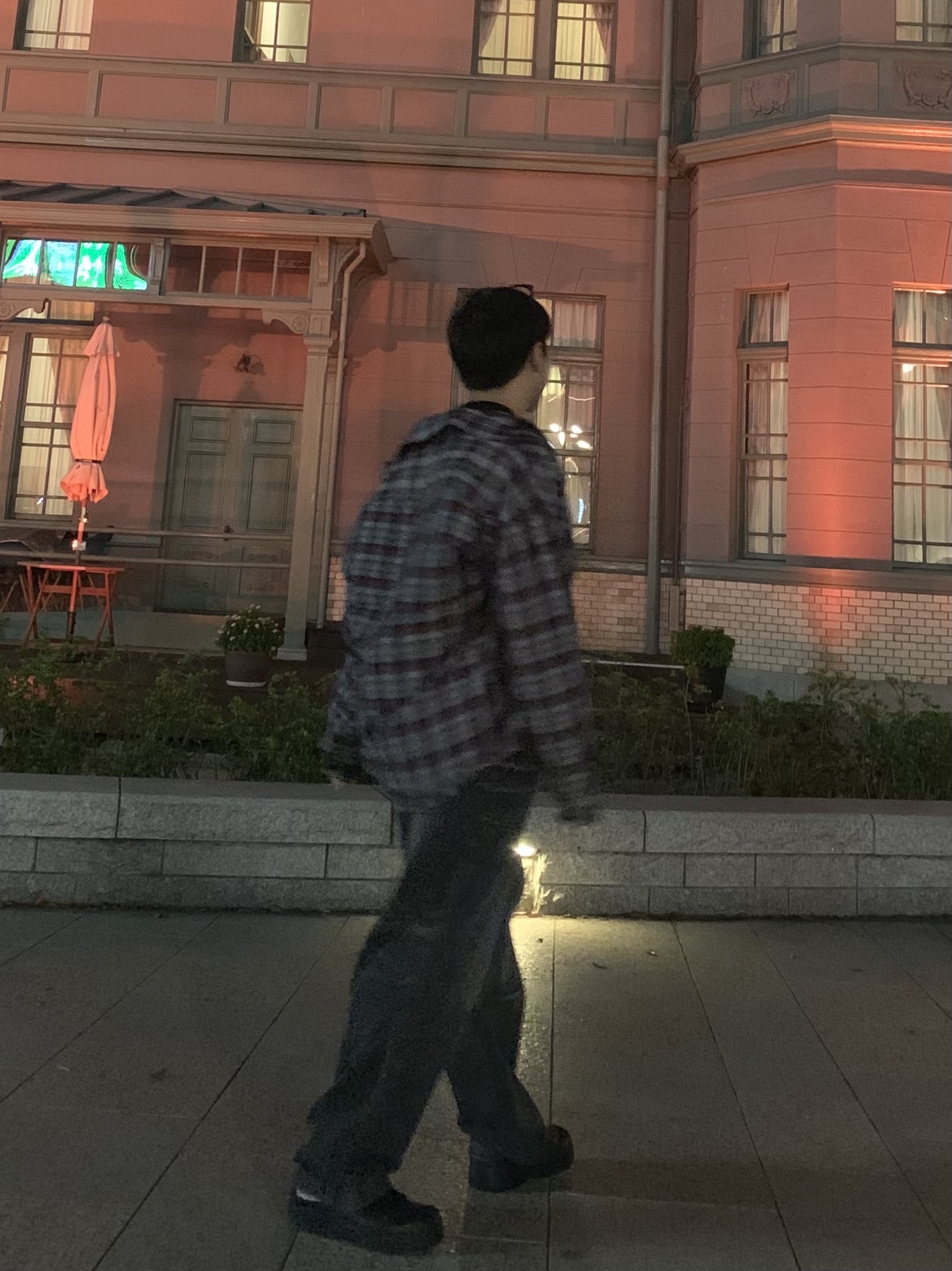 Nonnod Flexible String Check Shirts Wine, [KREAM 단독] Etce Smocking Baggy Jean Grey 착용 스타일 - 5