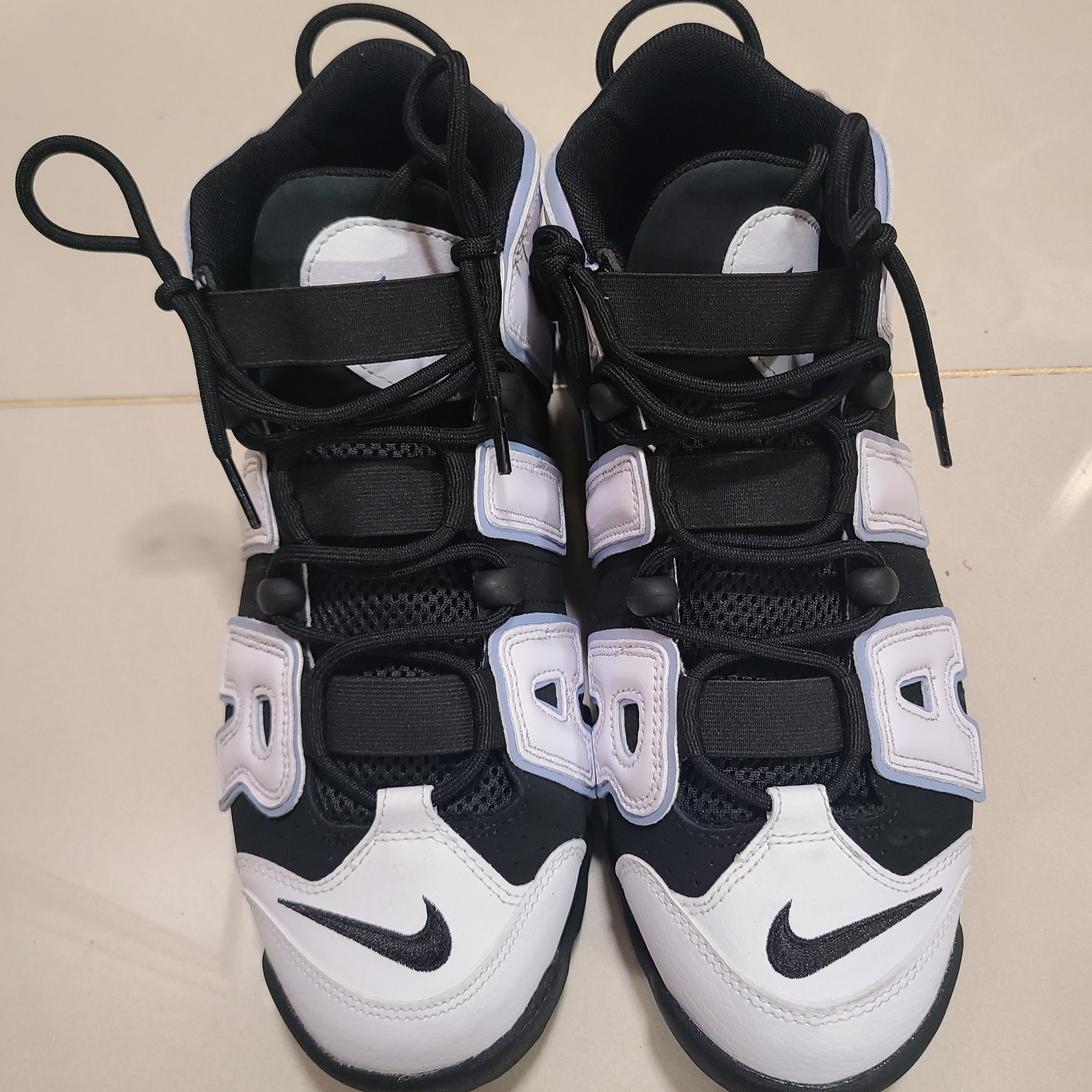 Nike Air More Uptempo 96 Cobalt Bliss 착용 스타일 - 2