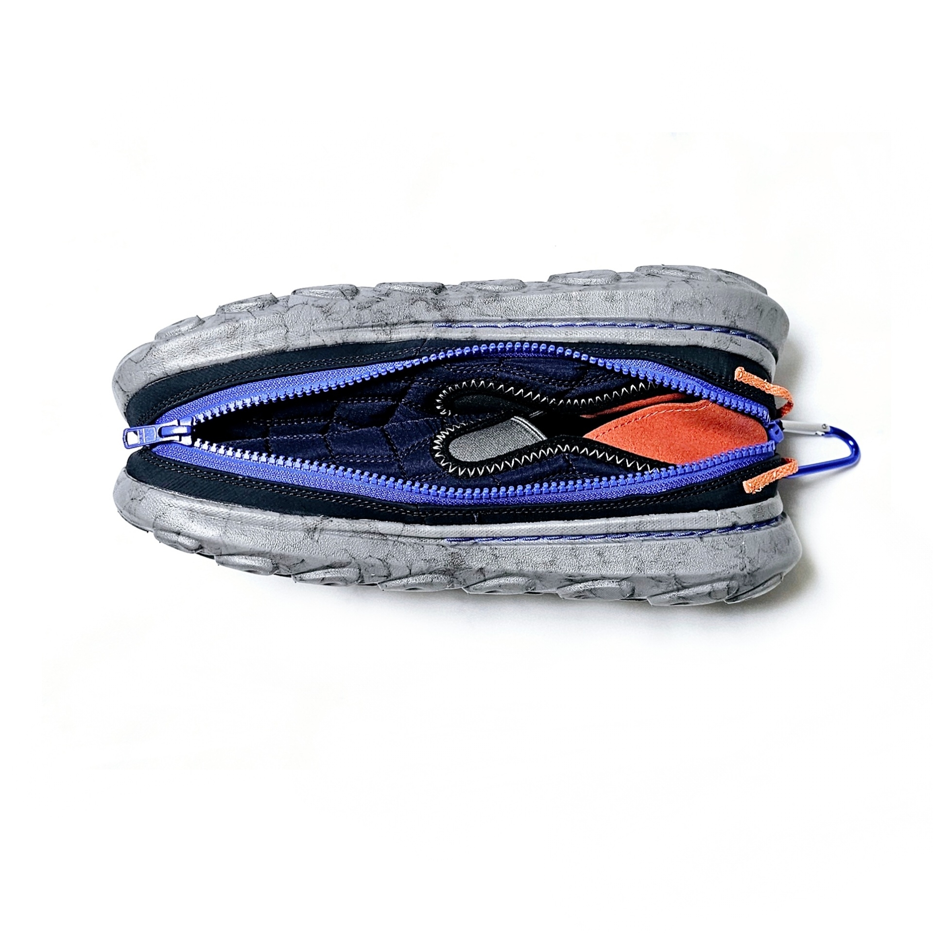 Merrell Hut Moc 2 Packable Navy Clay 착용 스타일 - 5
