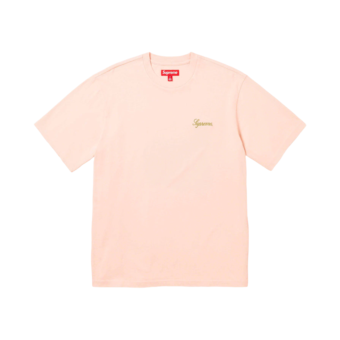 Supreme Washed Script S/S Top Rose - 23FW 상세 이미지 1