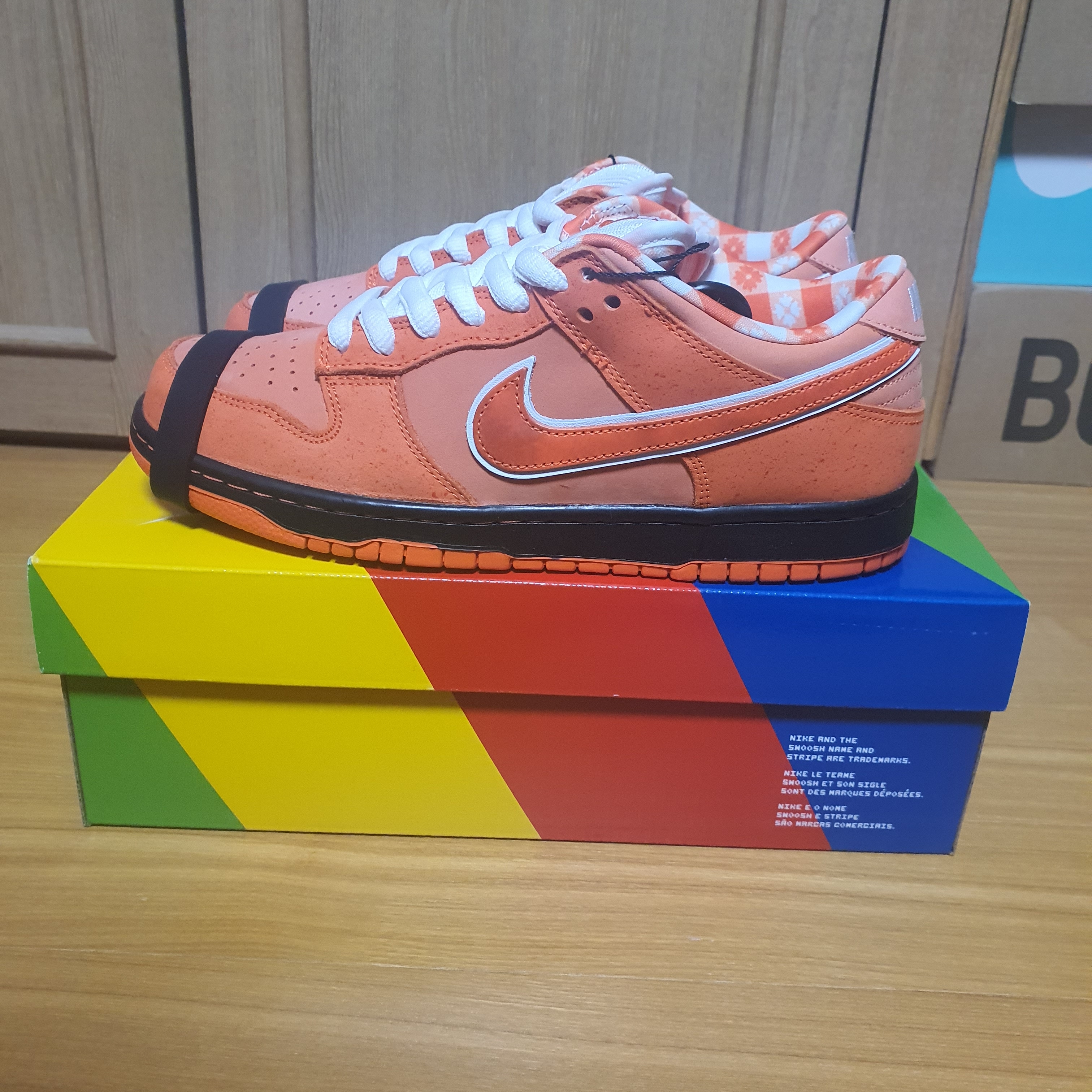 Nike x Concepts SB Dunk Low Orange Lobster (Regular Box) 착용 스타일 - 1