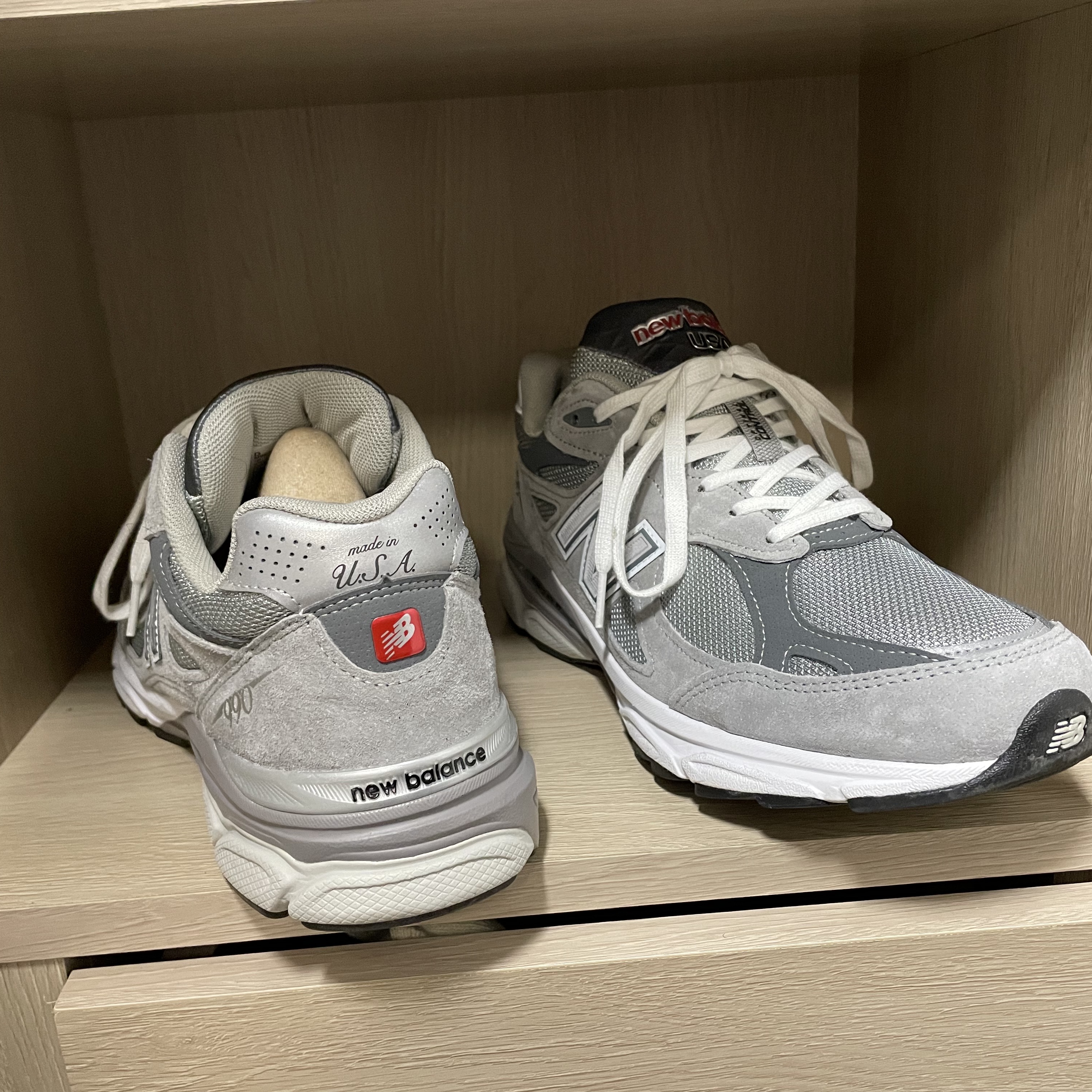 New Balance 990v3 Made in USA Grey - D Standard 착용 스타일