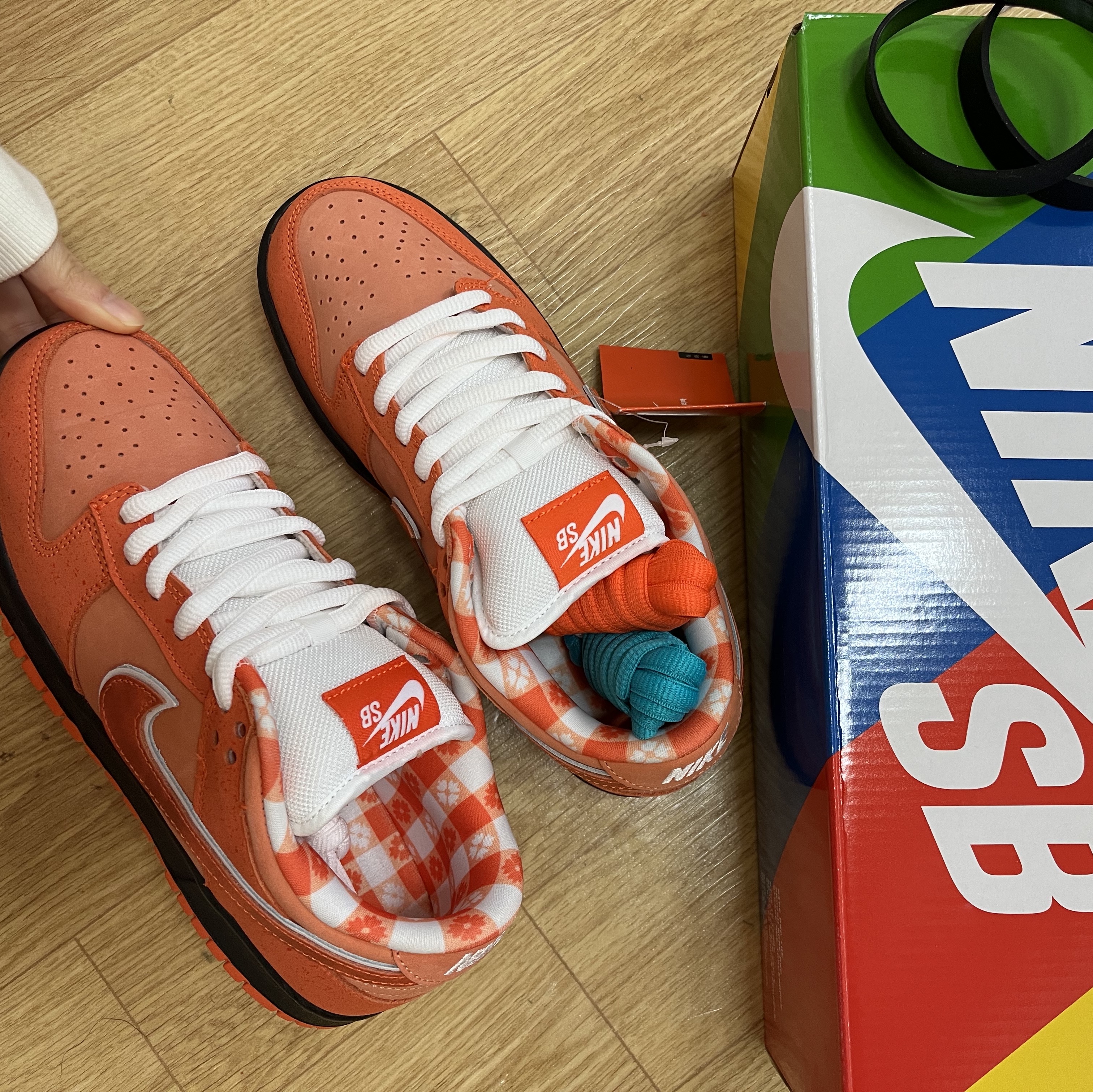 Nike x Concepts SB Dunk Low Orange Lobster (Regular Box) 착용 스타일 - 1