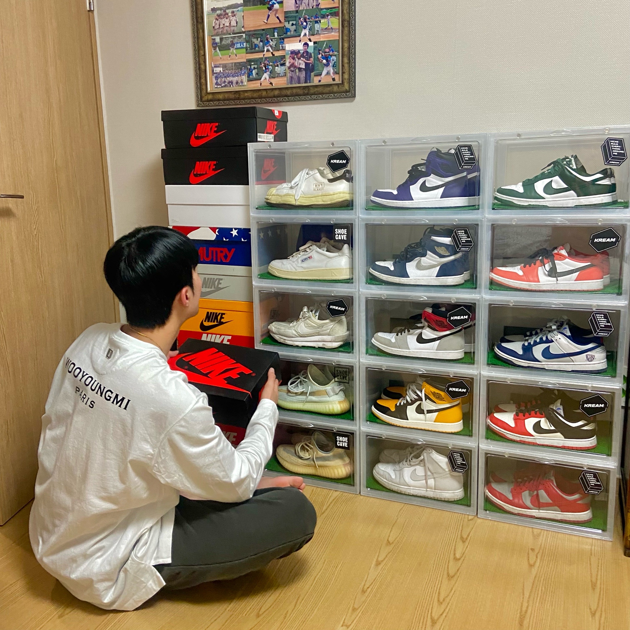 Maison Mihara Yasuhiro Blakey VL OG Sole Leather Low-top Sneakers White, Autry Medalist Low Leather Sneakers White 착용 스타일