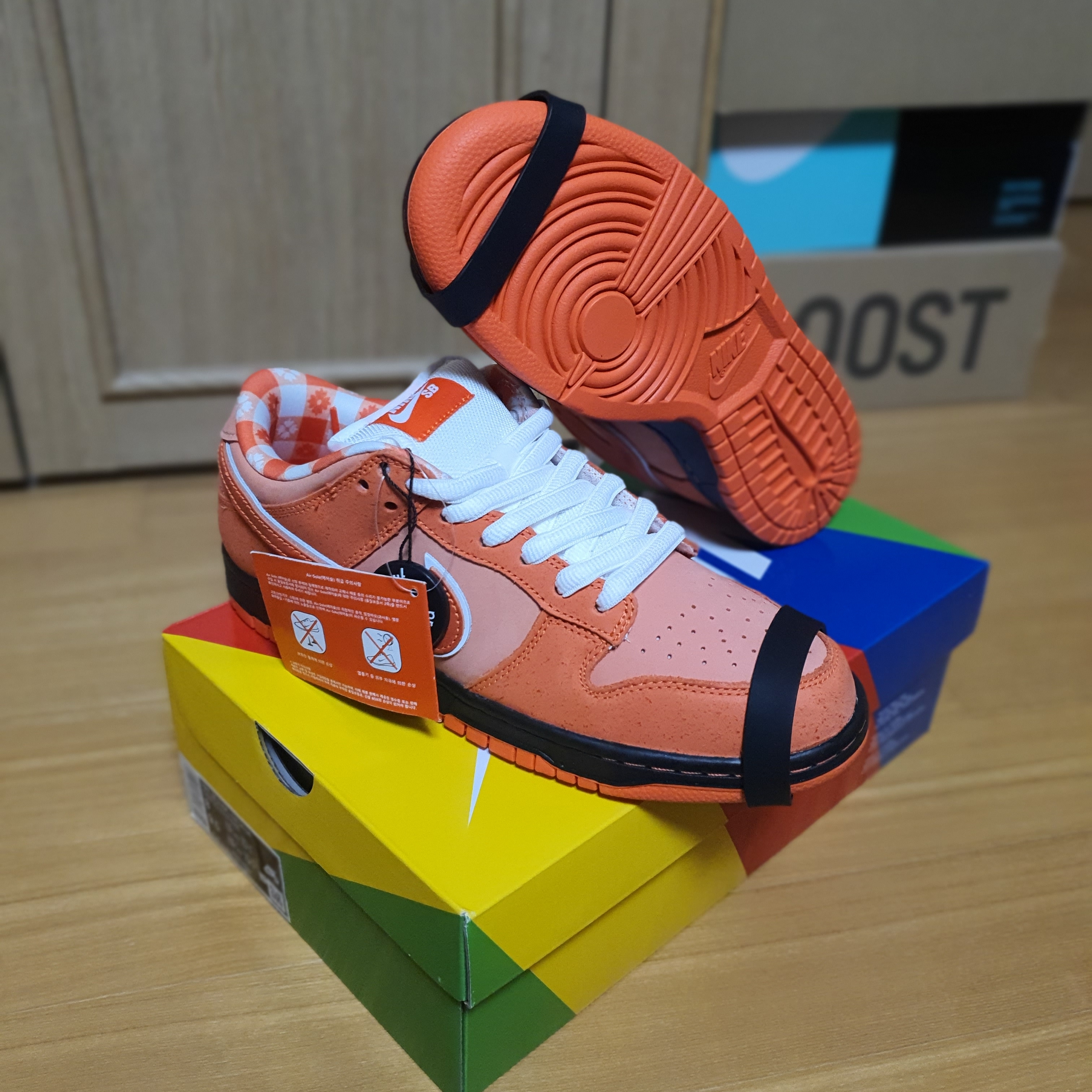 Nike x Concepts SB Dunk Low Orange Lobster (Regular Box) 착용 스타일 - 3