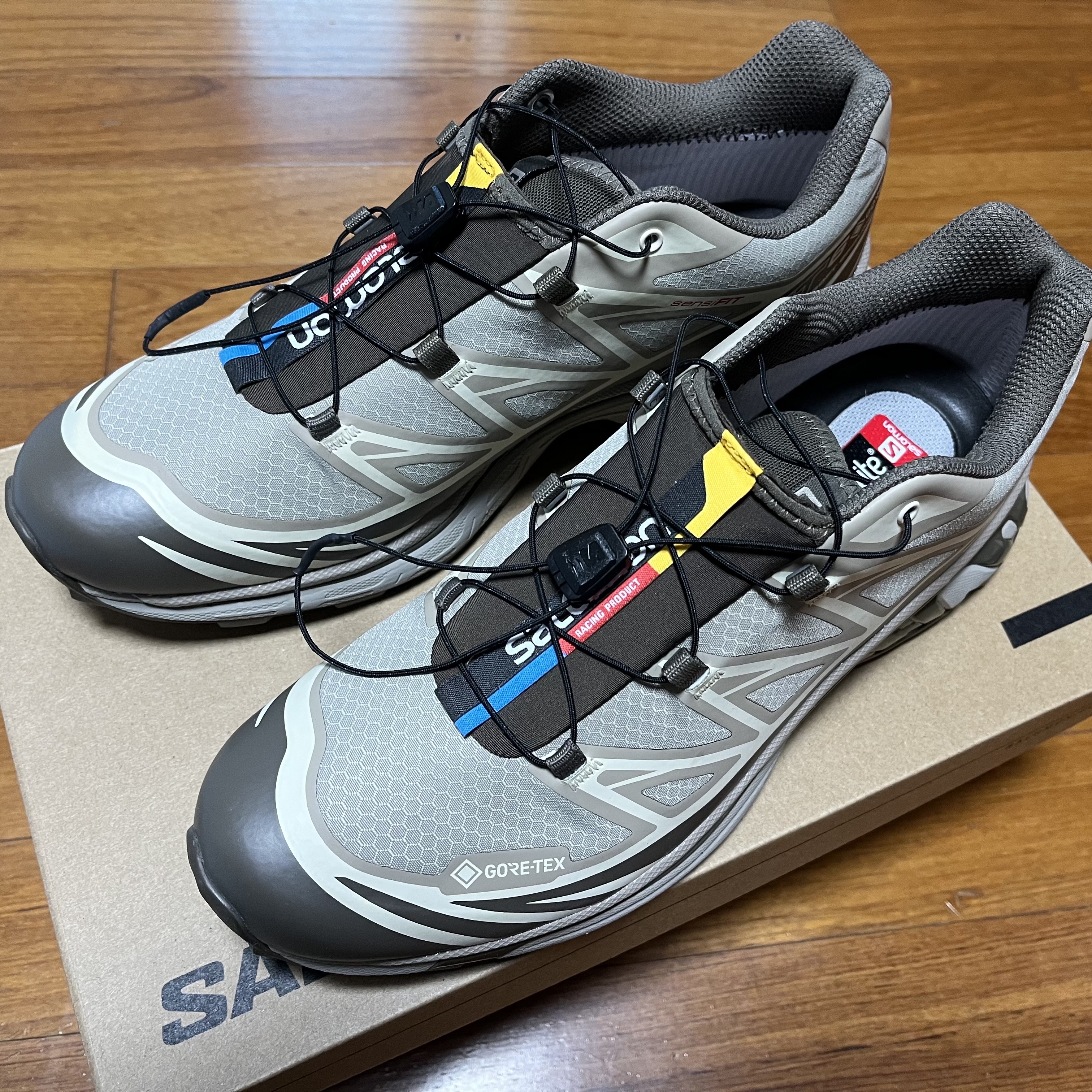 Salomon XT-6 Gore-Tex Vintage Khaki 착용 스타일 - 1