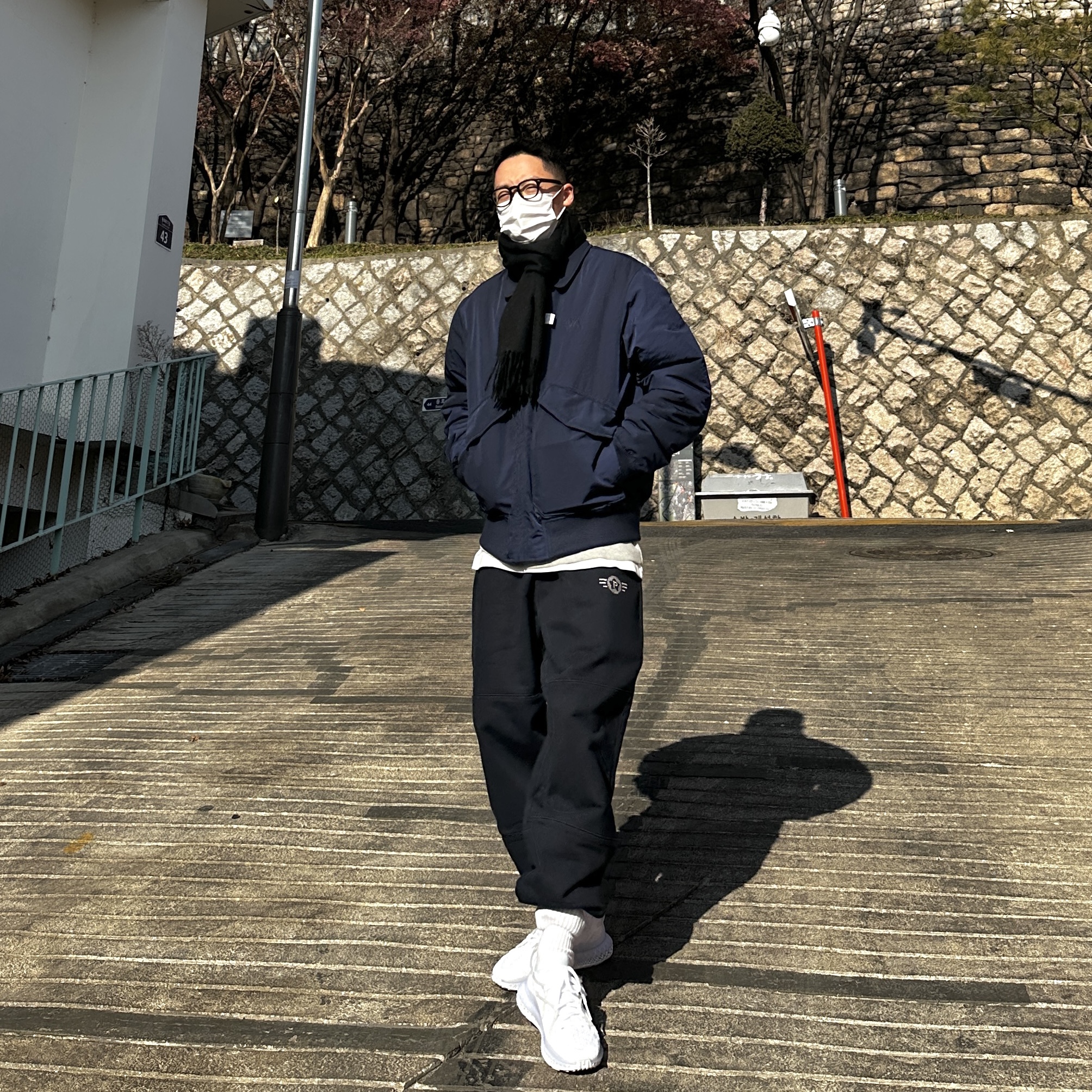 Adidas 4D Fusio Triple White 착용 스타일 - 2