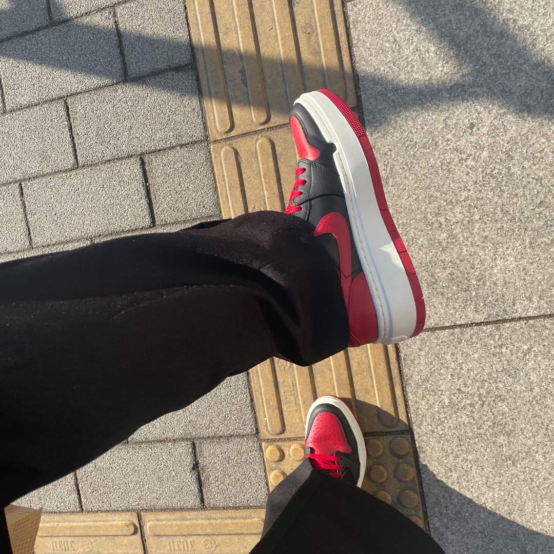 (W) Jordan 1 Elevate Low SE Bred 착용 스타일 - 2