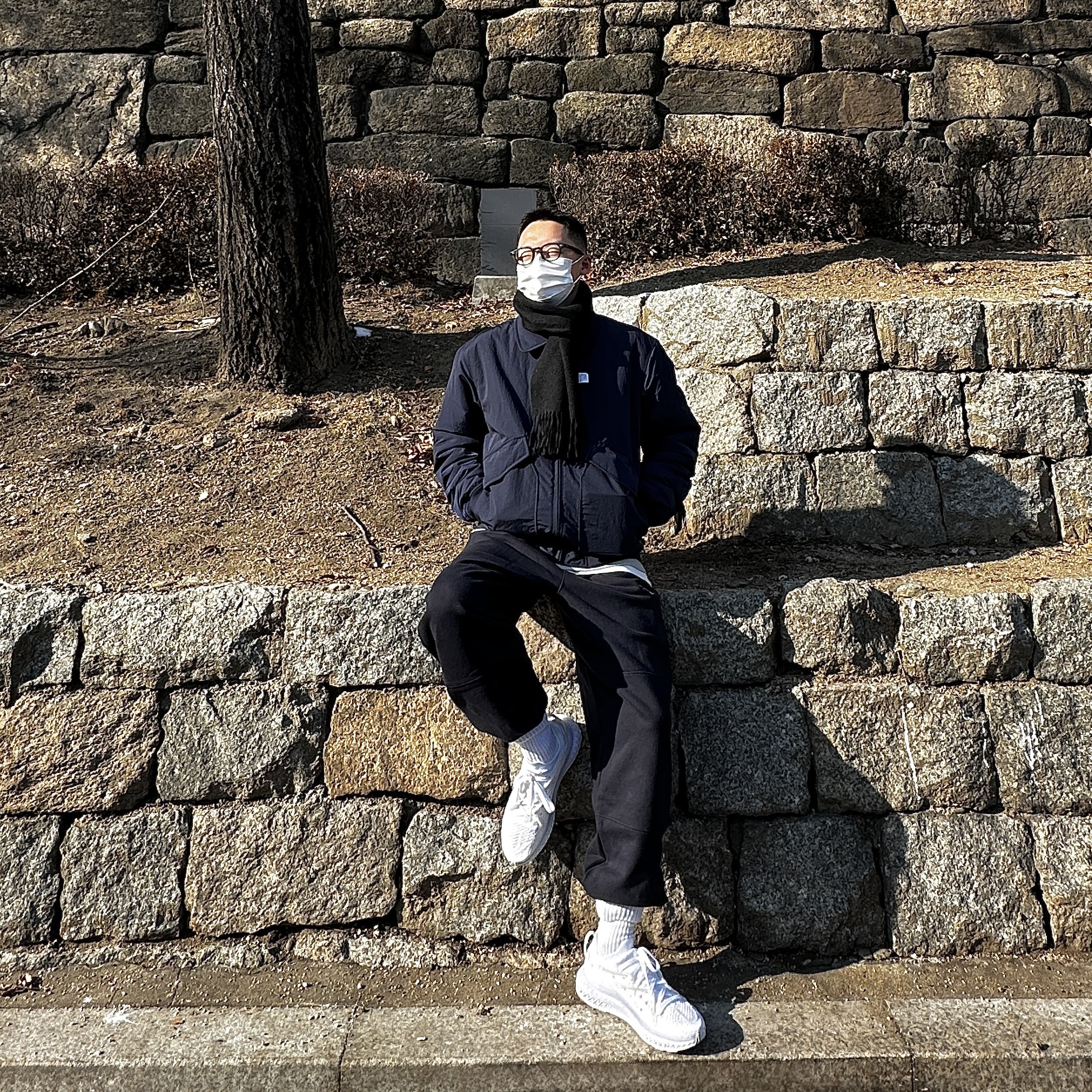 Adidas 4D Fusio Triple White 착용 스타일 - 1