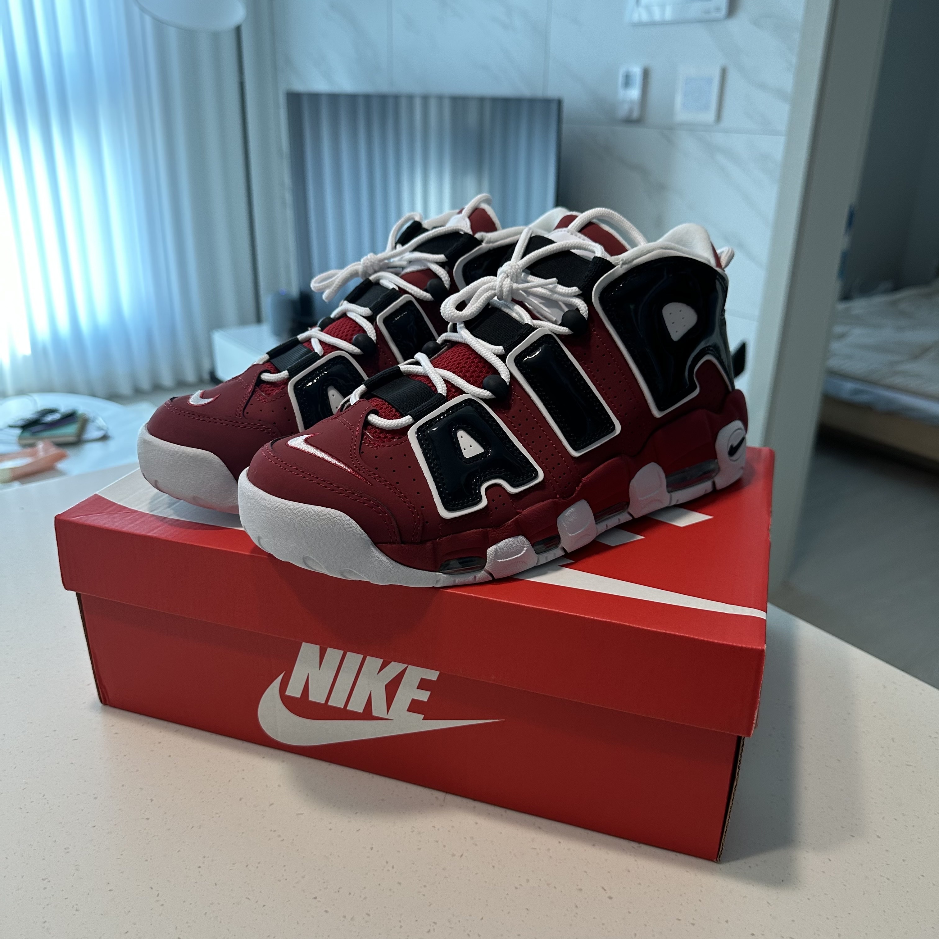 Nike Air More Uptempo 96 Bulls 2021 착용 스타일