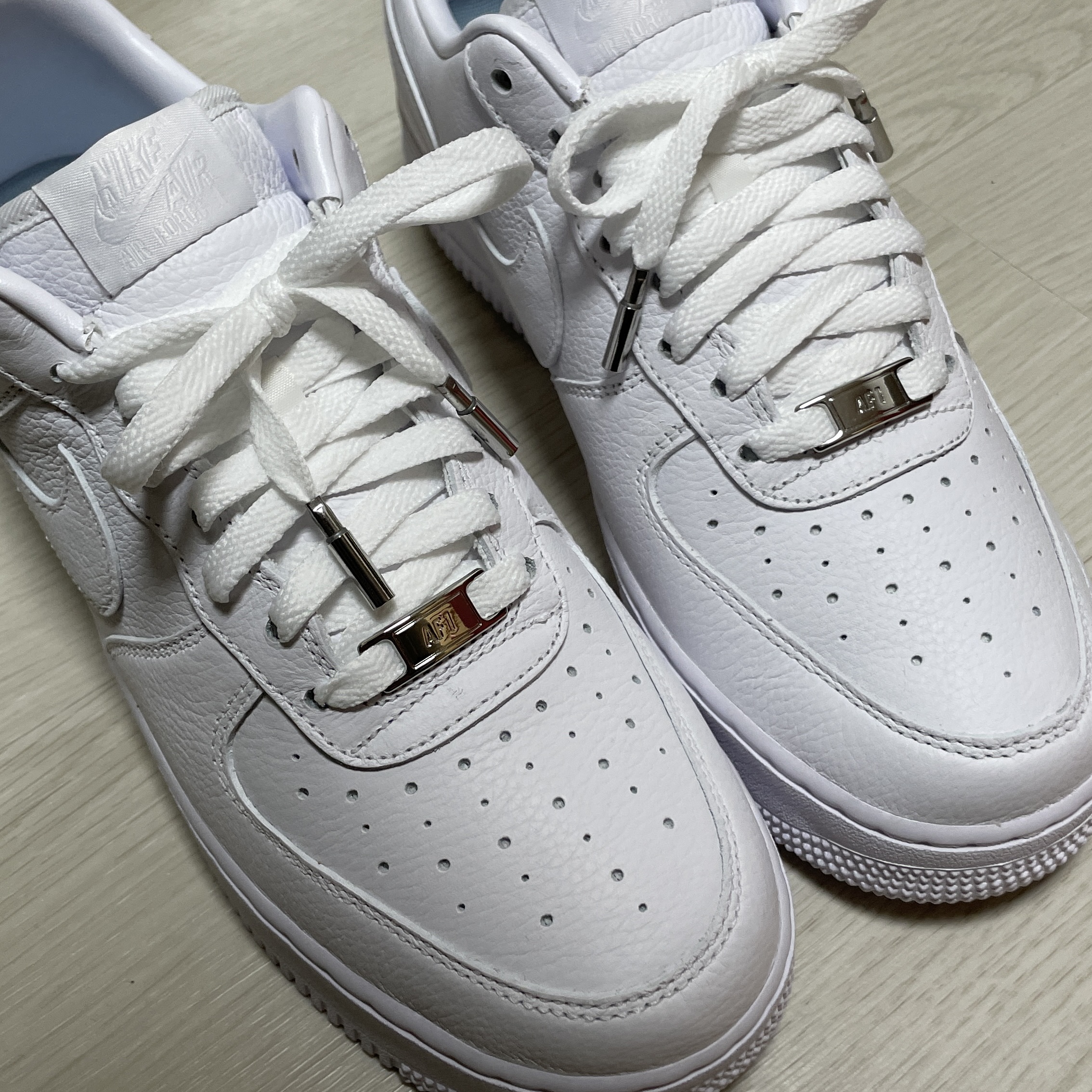 Nike x Drake Nocta Air Force 1 Low SP Certified Lover Boy White 착용 스타일