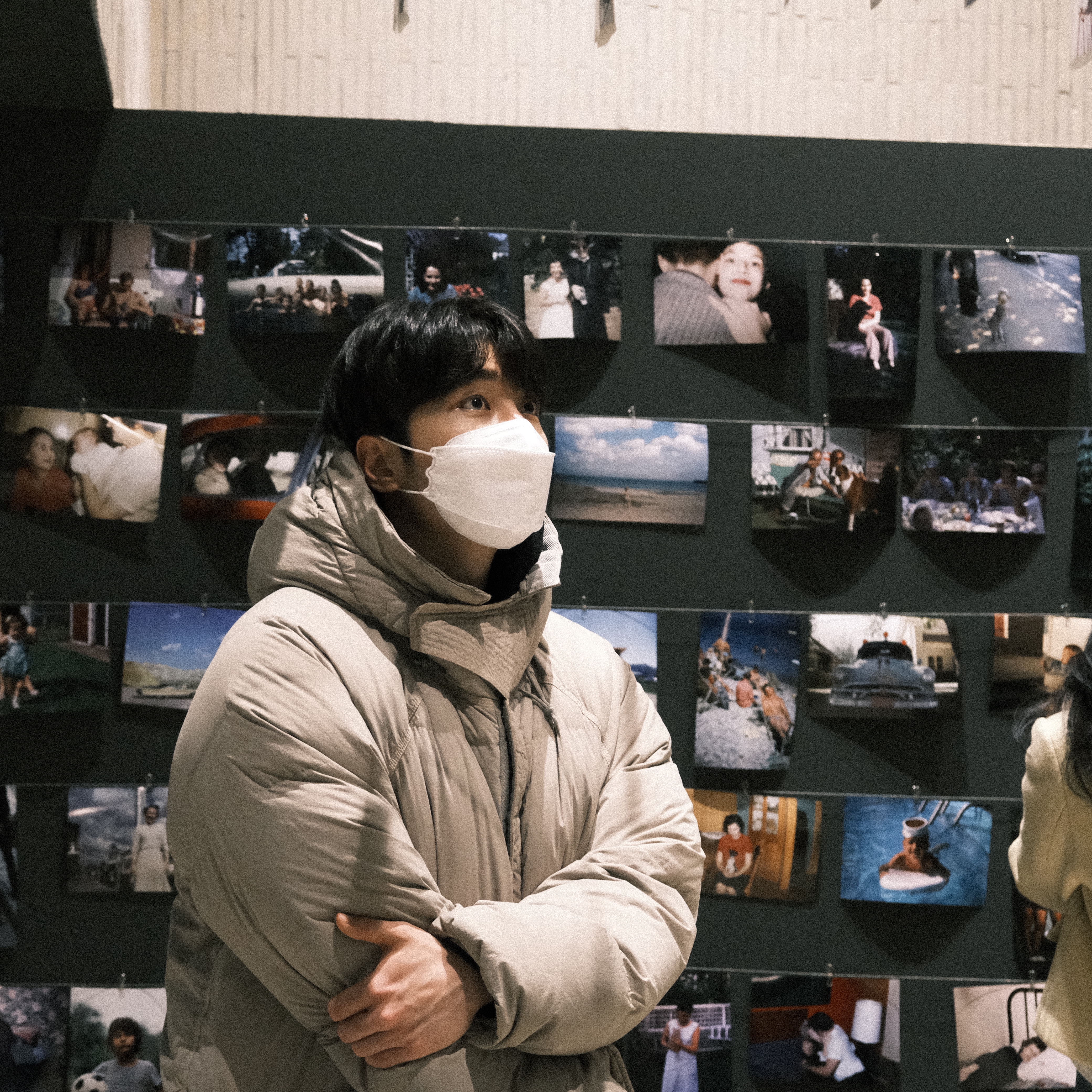 Ten C Artic Down Parka Pale Taupe 착용 스타일 - 1