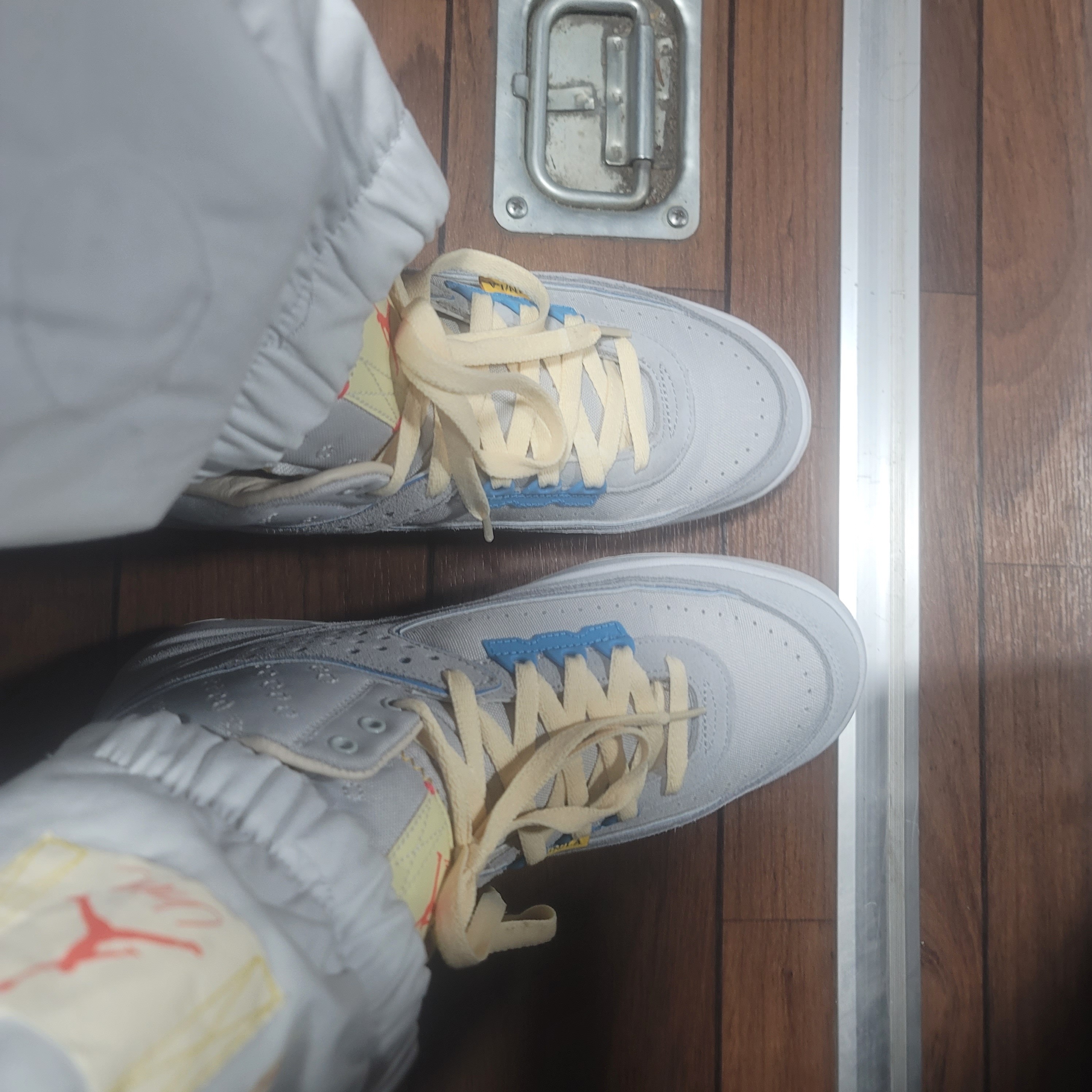 Jordan 2 x Union Retro SP Grey Fog 착용 스타일 - 2