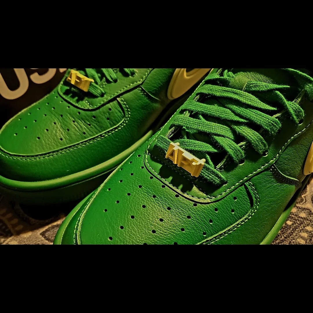 Nike x Ambush Air Force 1 Low SP Pine Green and Citron 착용 스타일 - 4