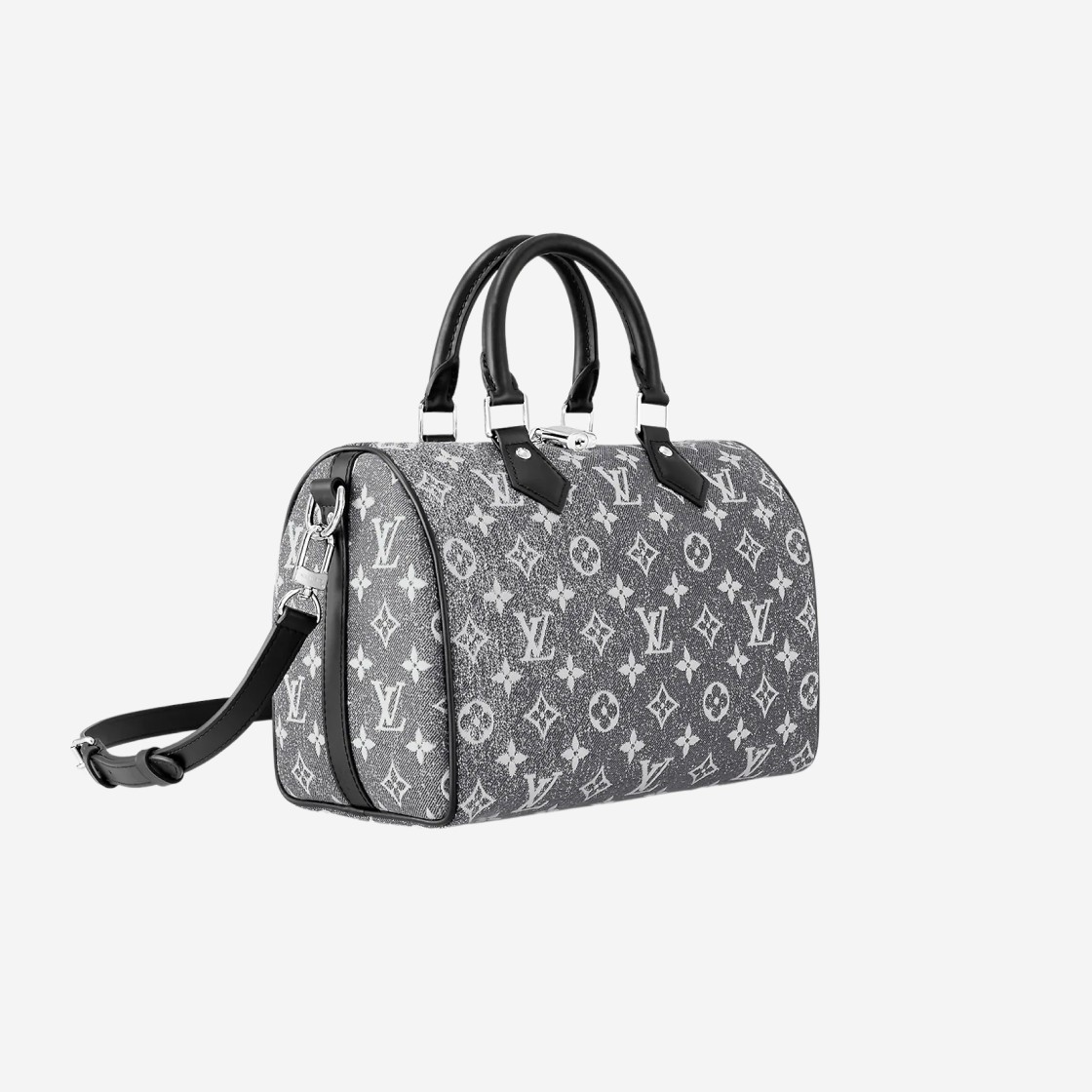 Louis Vuitton Speedy Bandouliere 25 Denim Jacquard Grey 상세 이미지 2