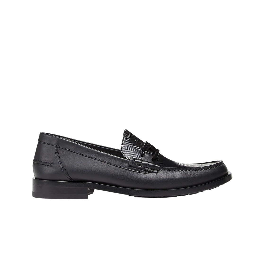 펜디 FF 모티프 레더 로퍼 블랙(Fendi FF Motif Leather Loafers Black) - 1