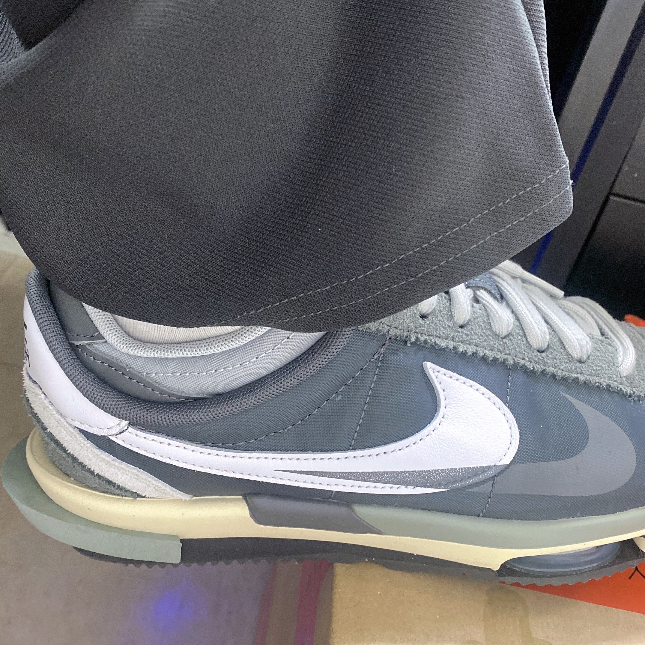 Nike x Sacai Zoom Cortez SP Iron Grey 착용 스타일