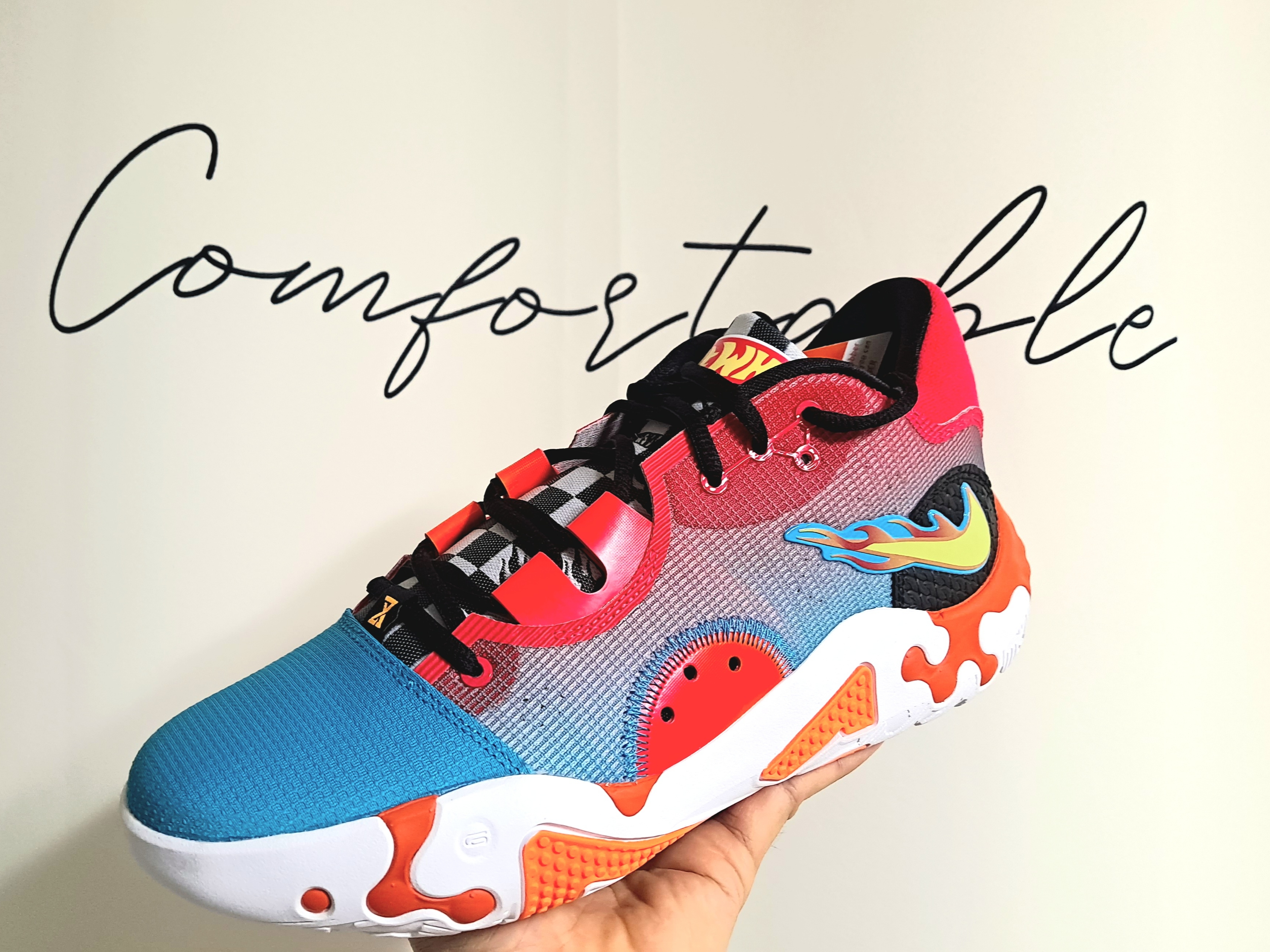 Nike x Hot Wheels PG 6 EP Siren Red 착용 스타일 - 1