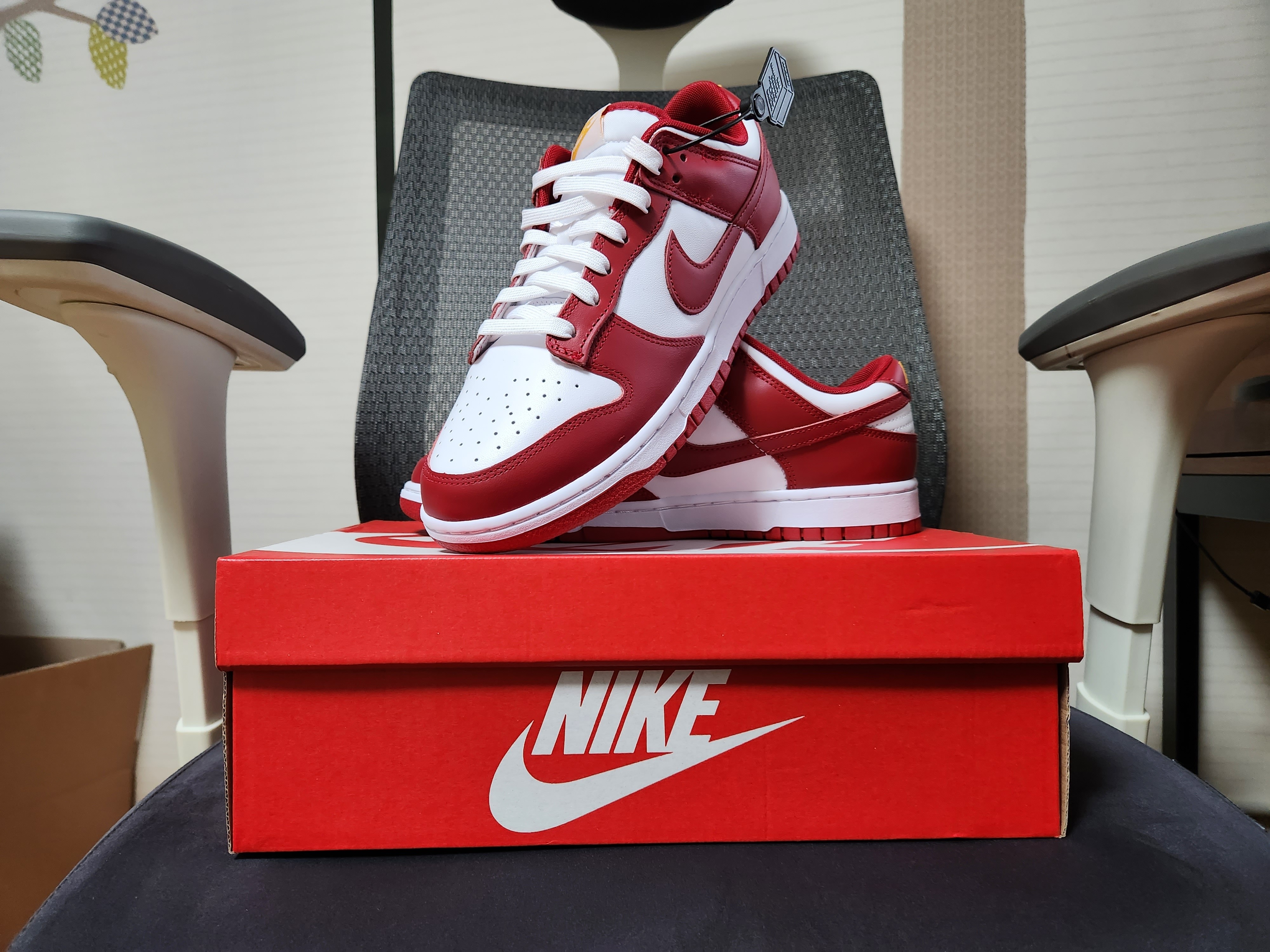 Nike Dunk Low Retro Gym Red 착용 스타일 - 3