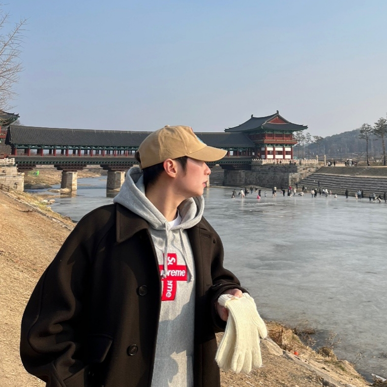 Nike x Supreme Air Force 1 Low Flax, Supreme Cross Box Logo Hooded Sweatshirt Heather Grey - 20FW 착용 스타일 - 2