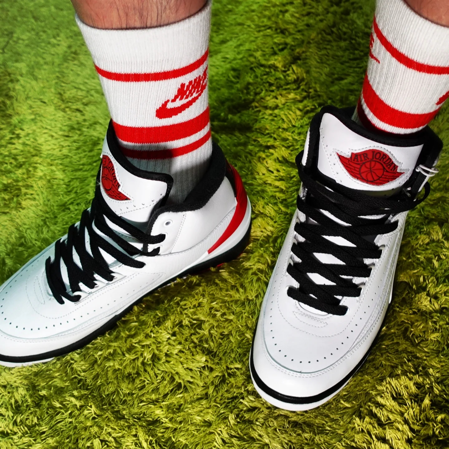 Jordan 2 Retro OG Chicago 착용 스타일 - 4