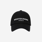 Wooyoungmi Embroidered Ball Cap Black - 23SS