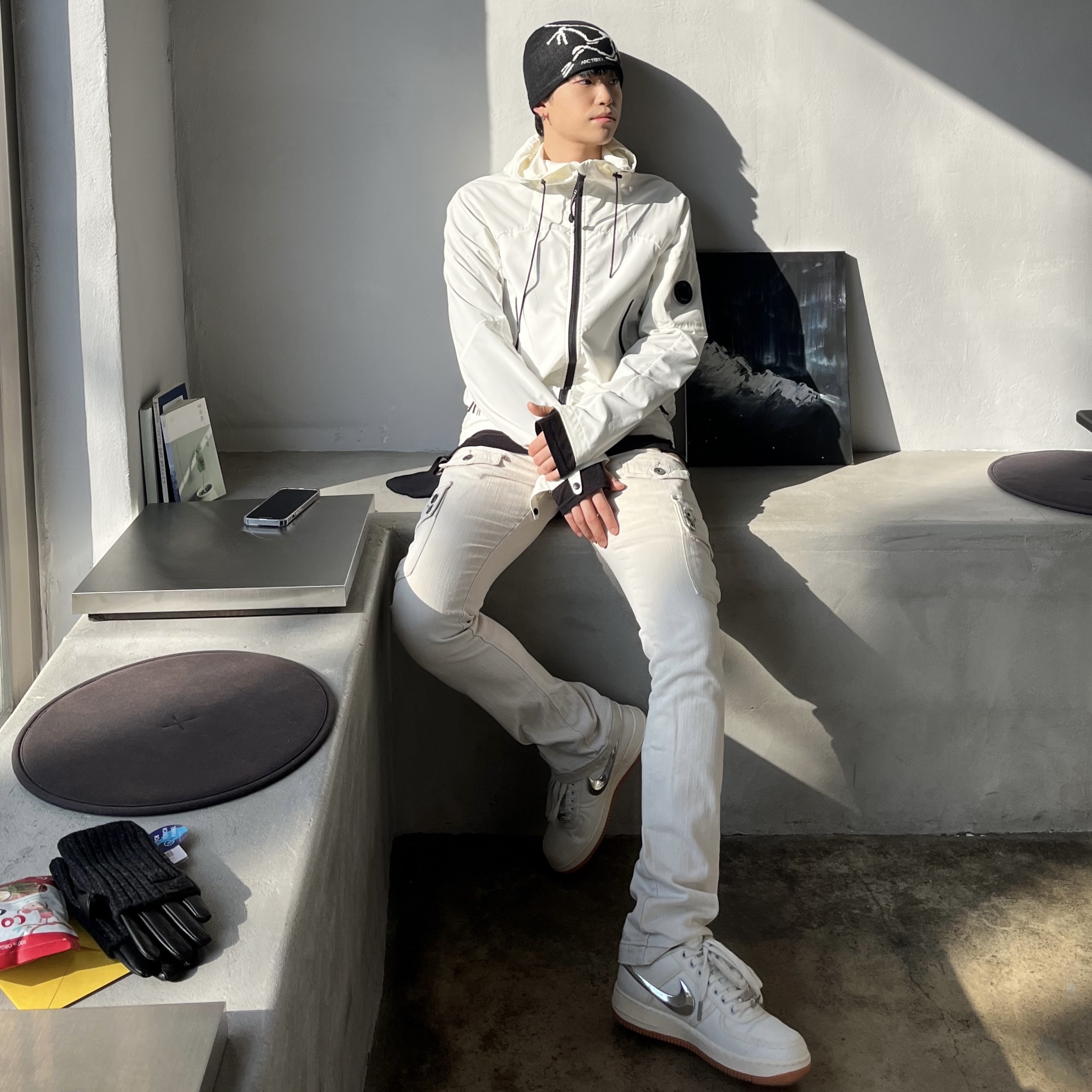 Arc'teryx Bird Head Toque Orca 착용 스타일 - 1