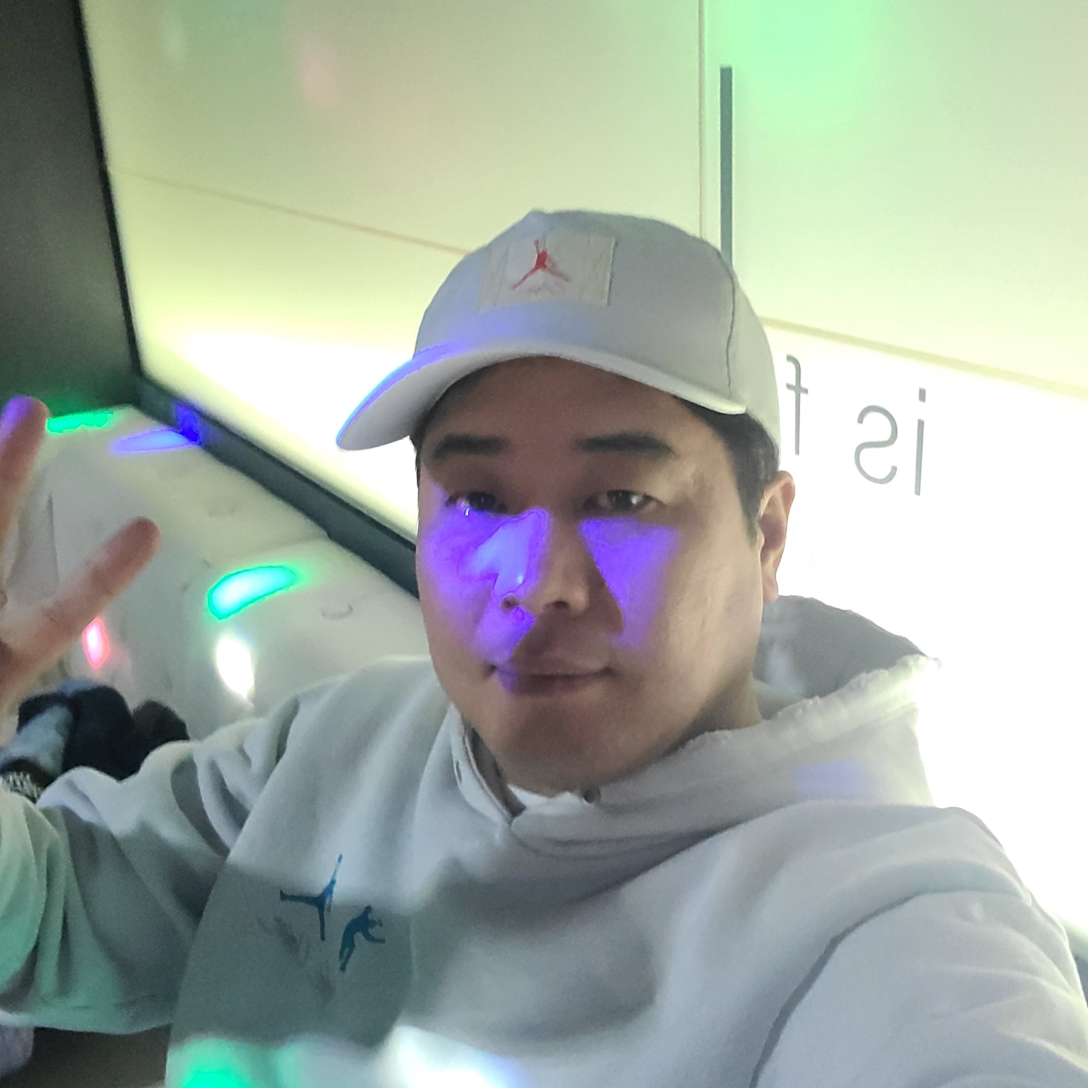 Jordan x Union Fleece Hoodie Photon Dust - Asia 착용 스타일 - 1