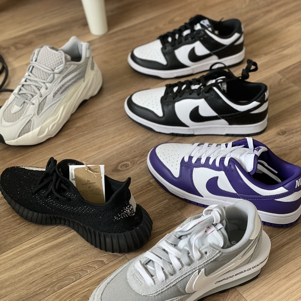 Nike x Sacai x Fragment LDWaffle Light Smoke Grey 착용 스타일