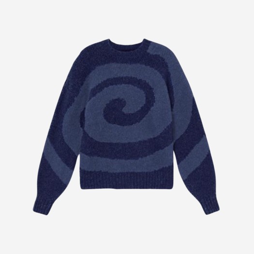(W) 팔로마울 트위스터 스퀘어핏 니트 스웨터 블루
