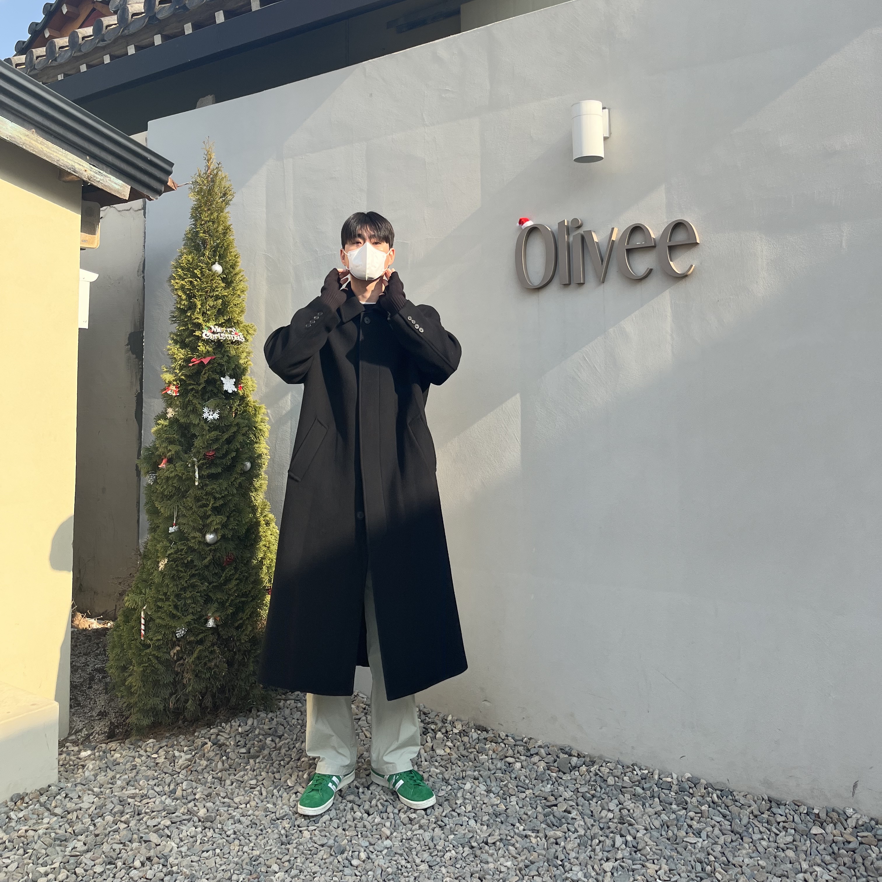 Adidas x Human Made Campus Green 착용 스타일 - 1