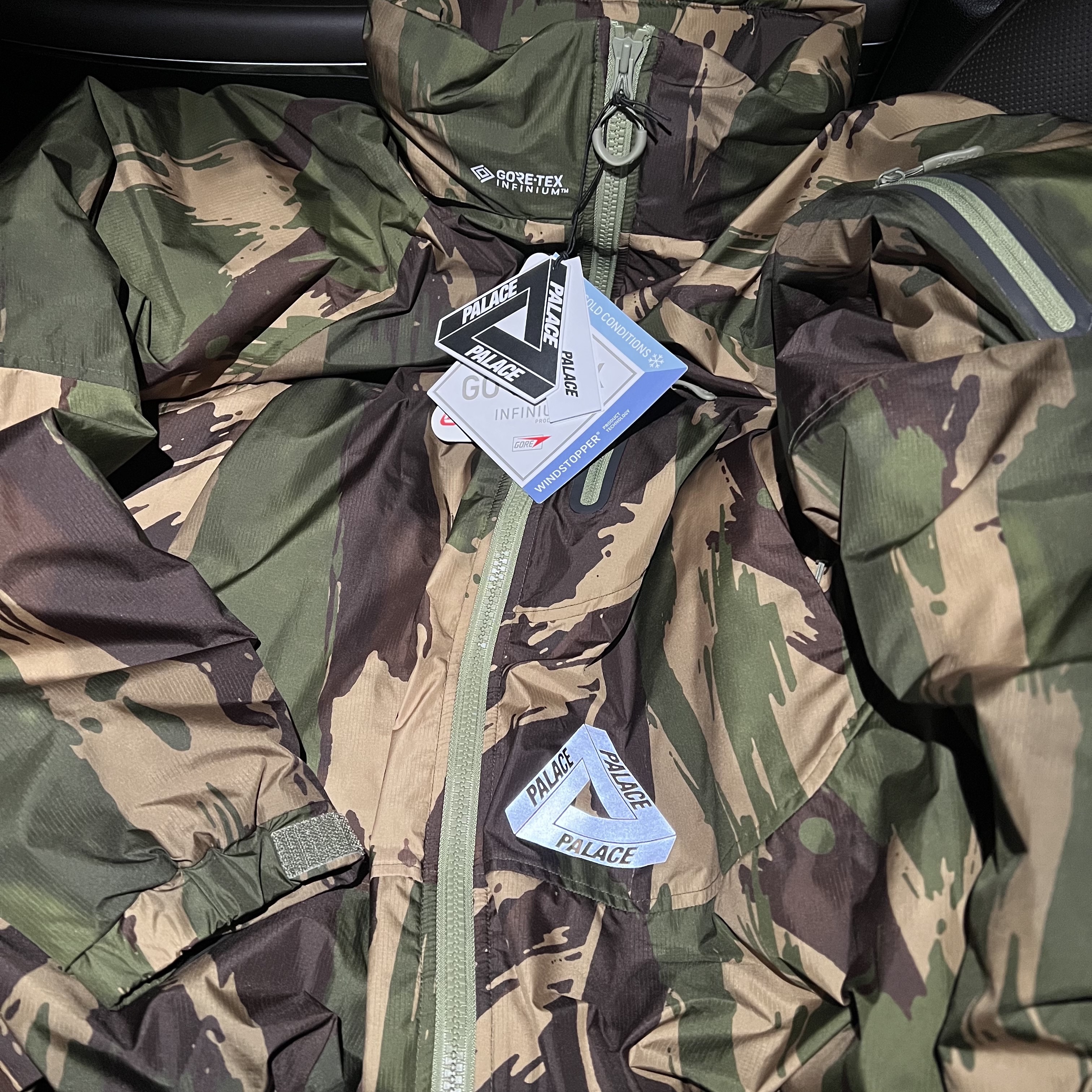 Palace Gore-Tex Infinium Loft Jacket Camo - 22FW 착용 스타일