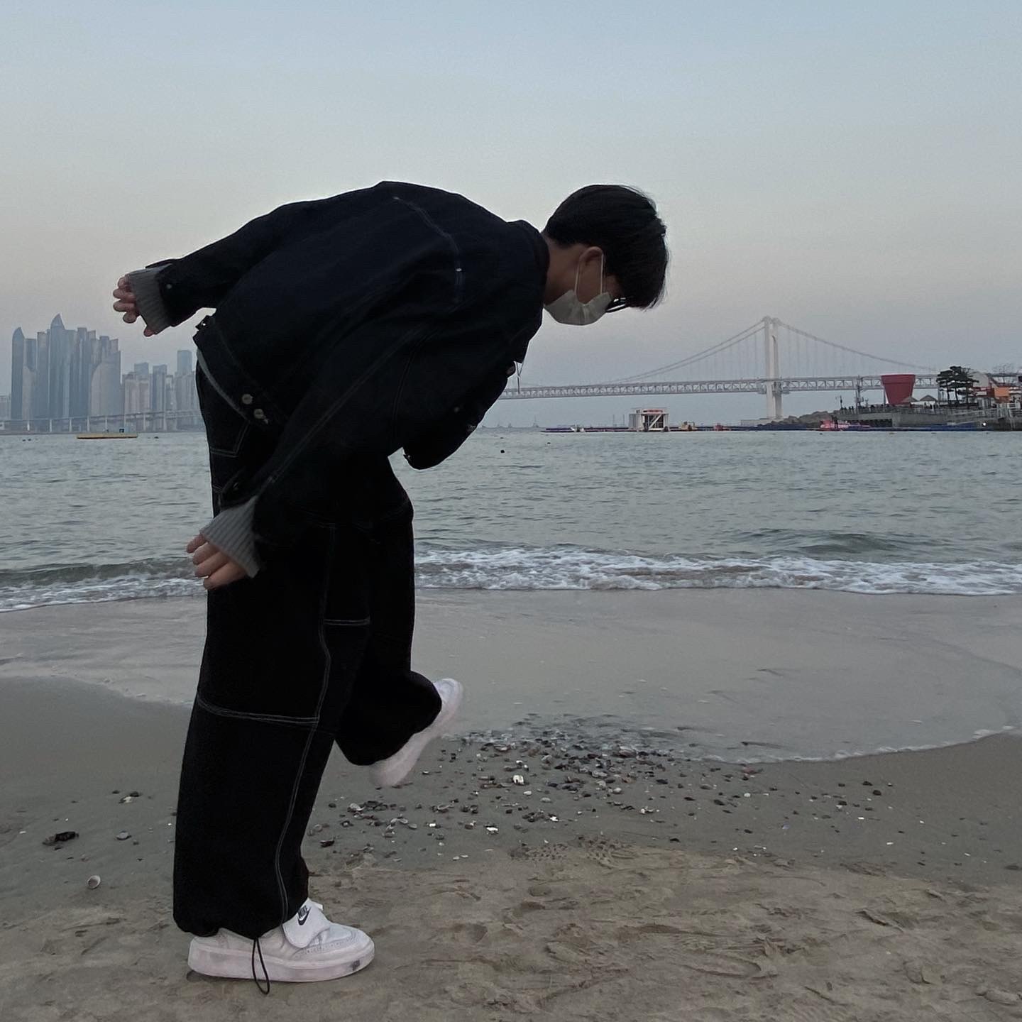 Nike x Peaceminusone Kwondo1 White 착용 스타일
