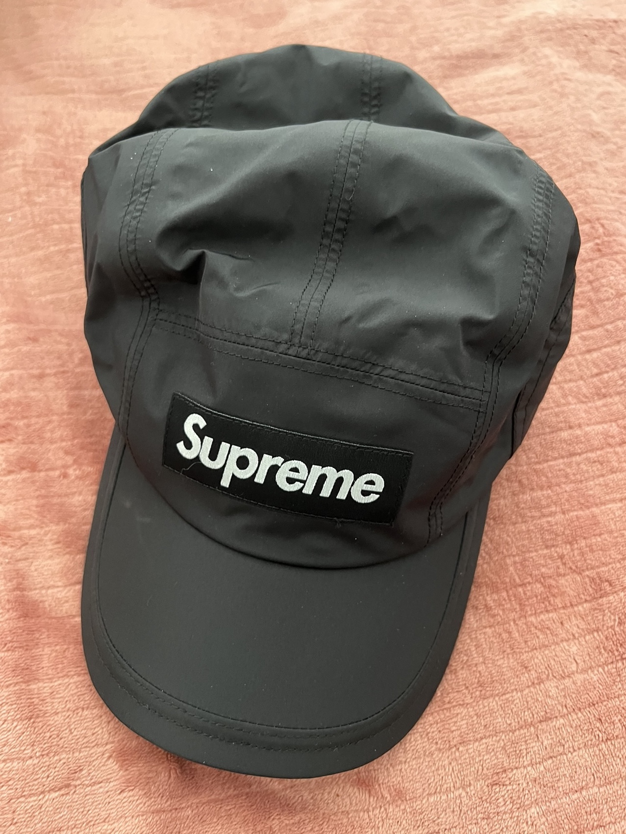 Supreme Gore-Tex Camp Cap Black - 22FW 착용 스타일 - 1