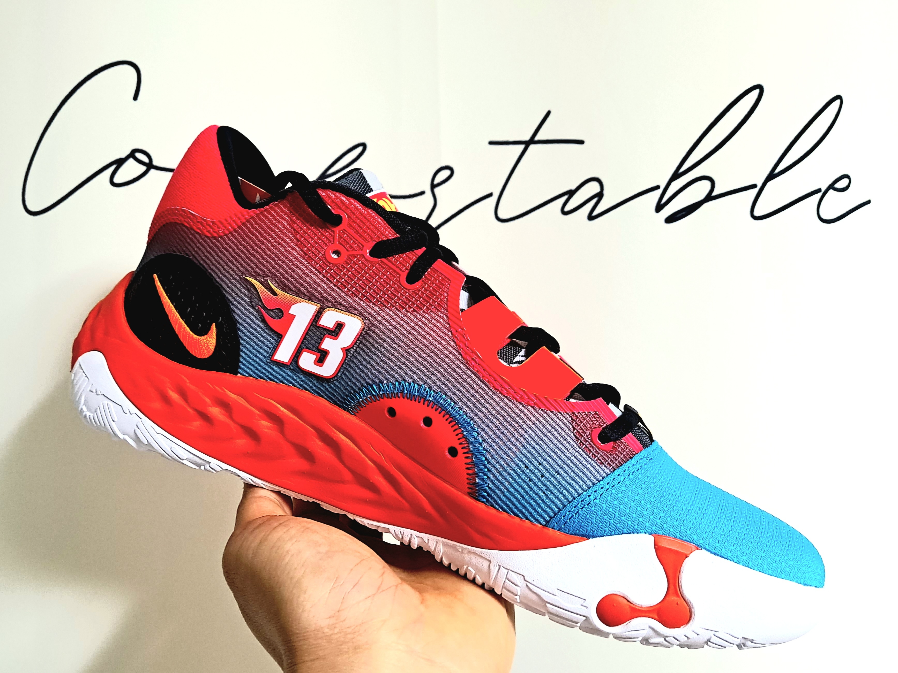 Nike x Hot Wheels PG 6 EP Siren Red 착용 스타일 - 2