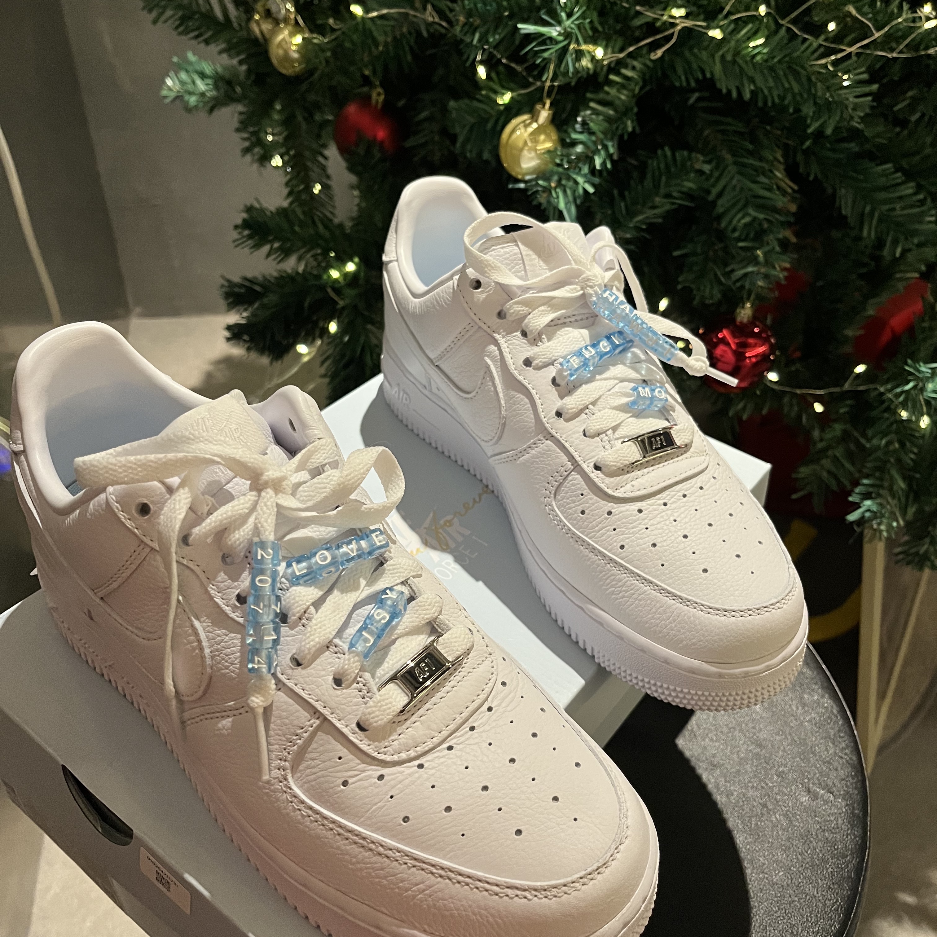 Nike x Drake Nocta Air Force 1 Low SP Certified Lover Boy White 착용 스타일