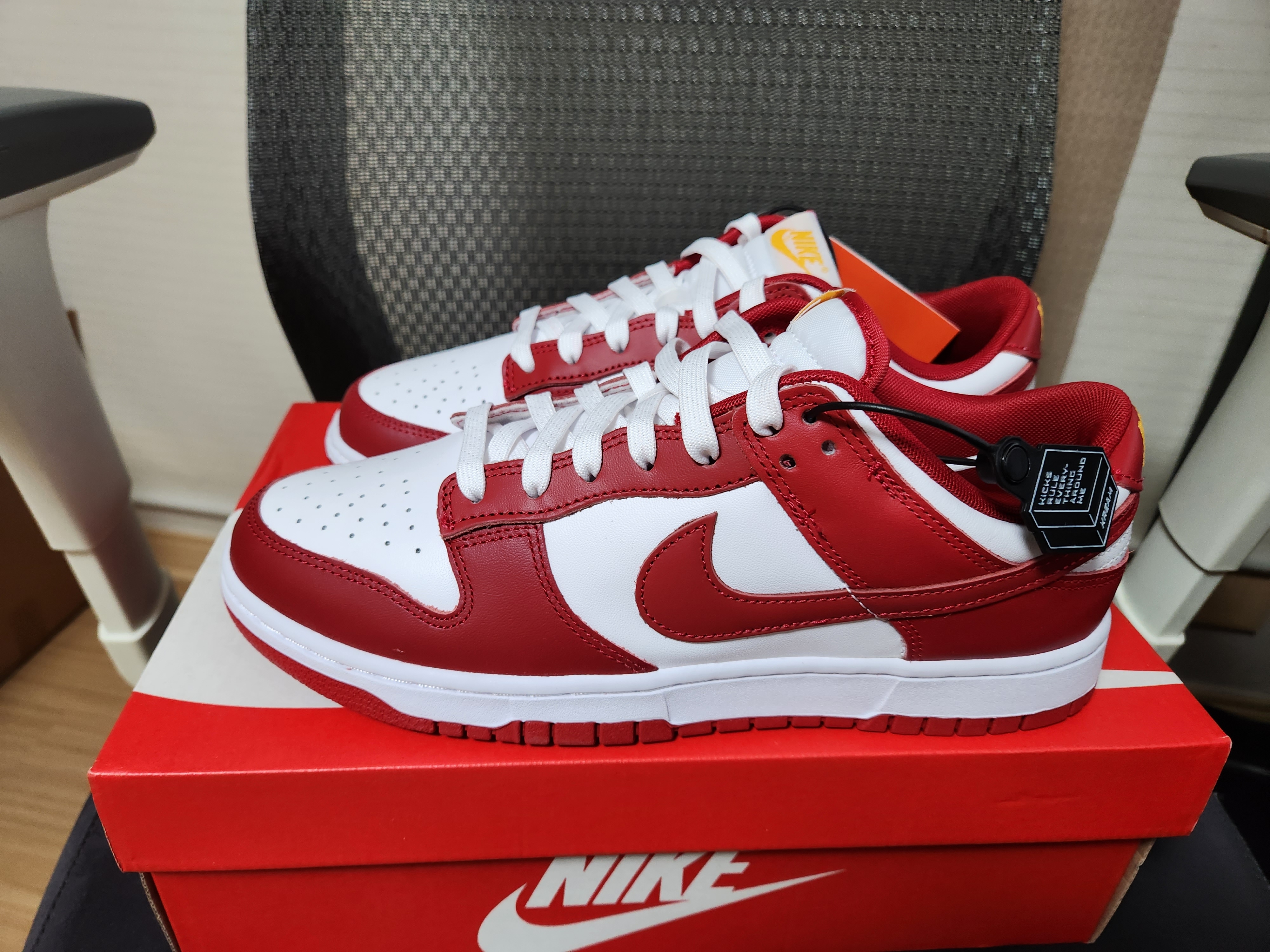 Nike Dunk Low Retro Gym Red 착용 스타일 - 4