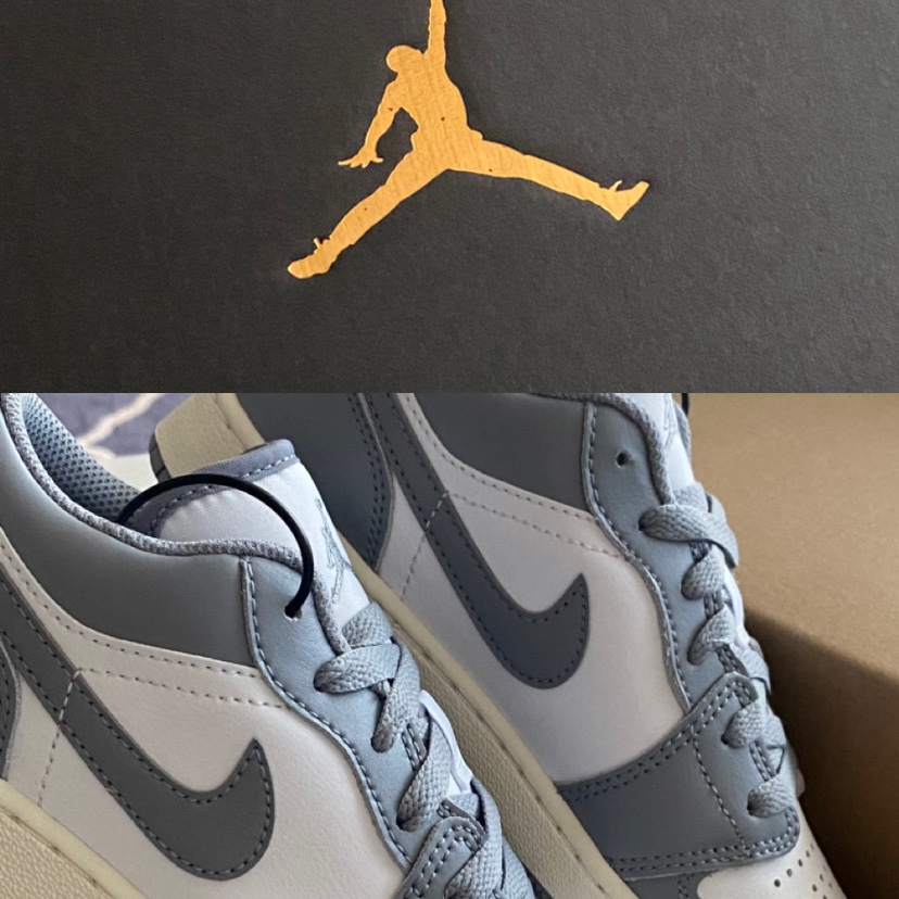 (GS) Jordan 1 Low Stealth and White 착용 스타일