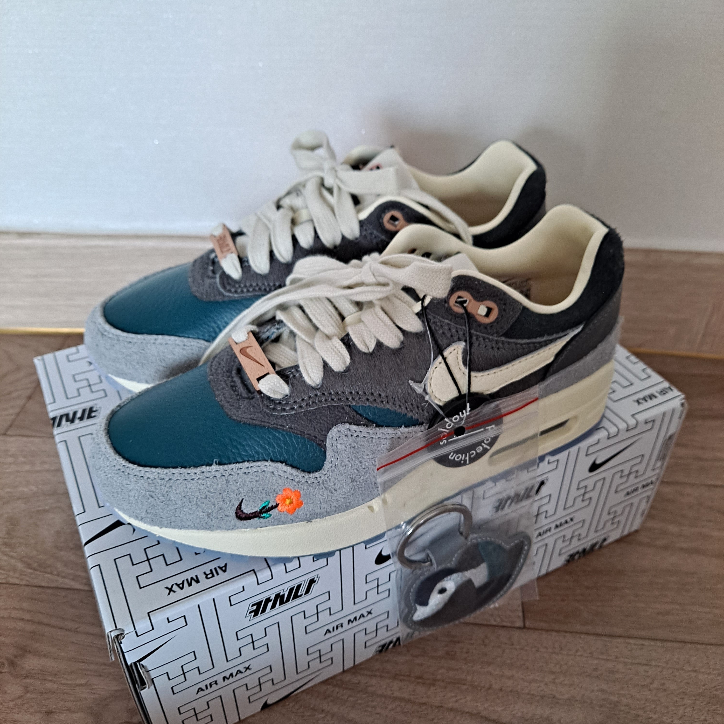 Nike x Kasina Air Max 1 SP Won-Ang Particle Grey 착용 스타일 - 3