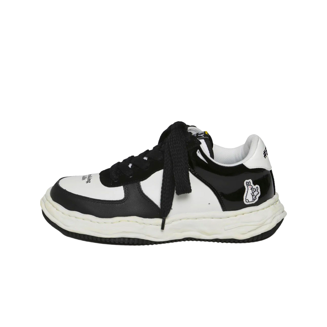 메종 미하라 야스히로 x 아트모스 x FR2 웨인 OG 솔 레더 로우탑 스니커즈 화이트 블랙(Maison Mihara Yasuhiro x Atmos x FR2 Wayne OG Sole Leather Low-top Sneakers White Black) - 2