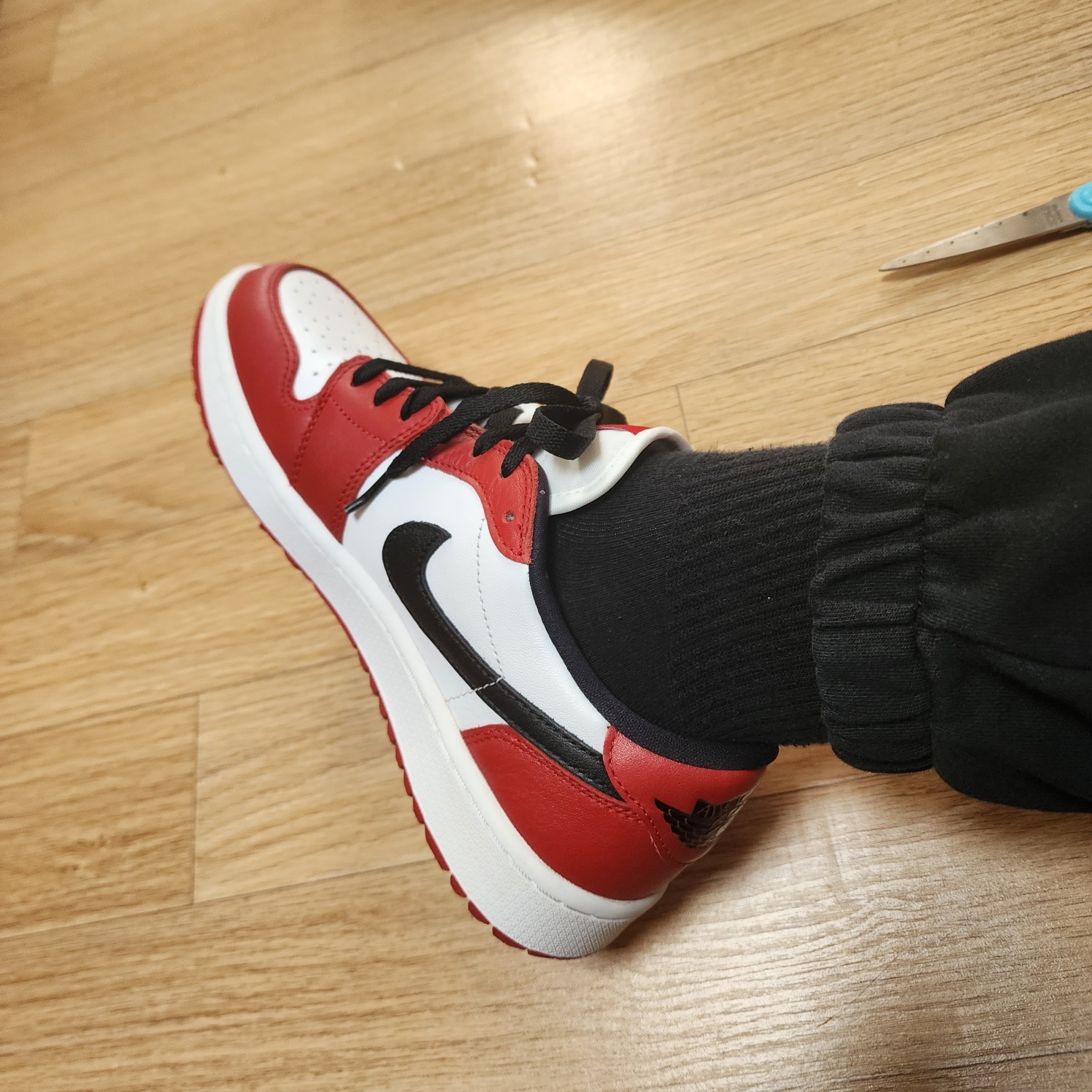 Jordan 1 Low Golf Chicago 착용 스타일 - 3