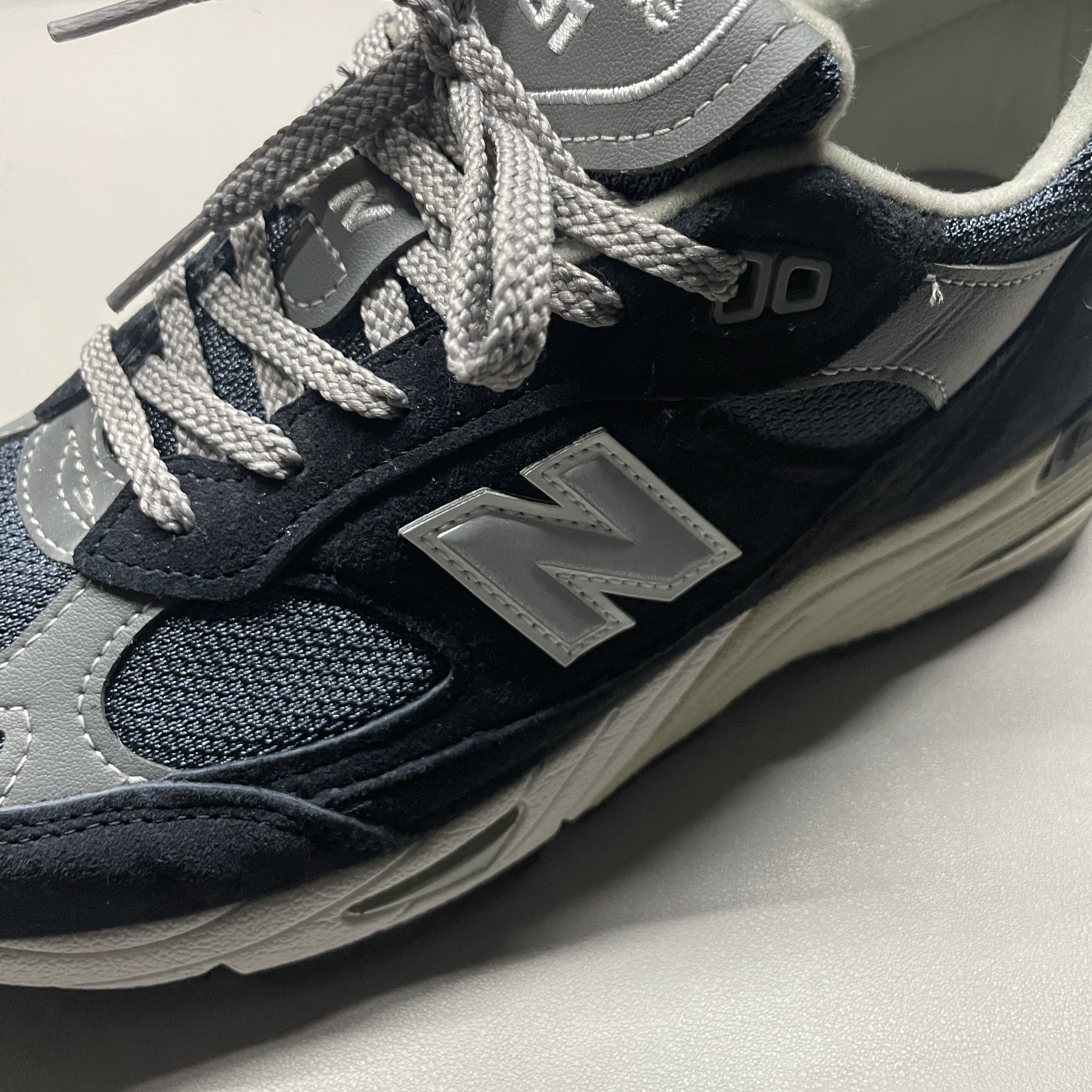 New Balance 991 Made in UK Navy 착용 스타일 - 2