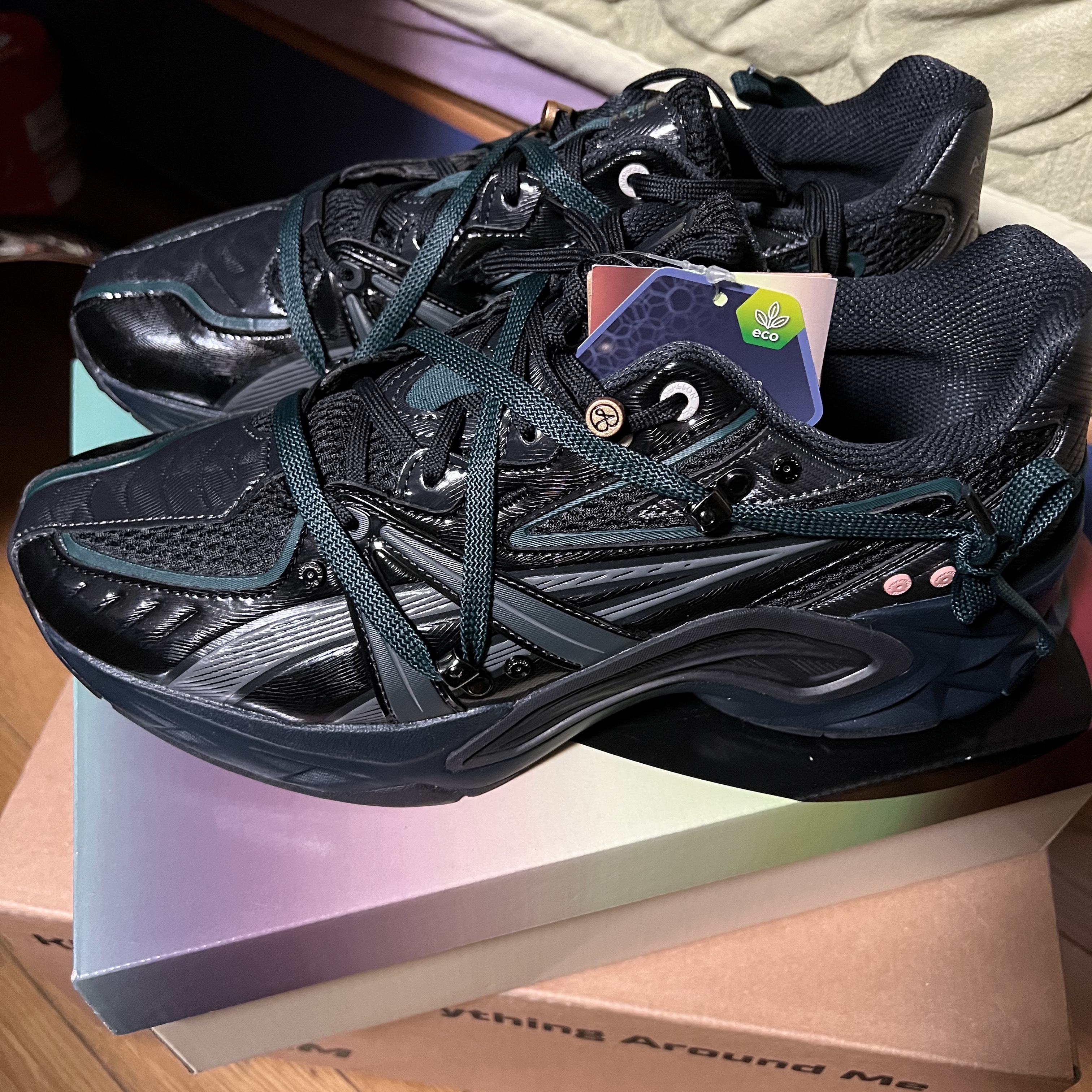 Asics x Andersson Bell HN2-S Protoblast Black 착용 스타일 - 3