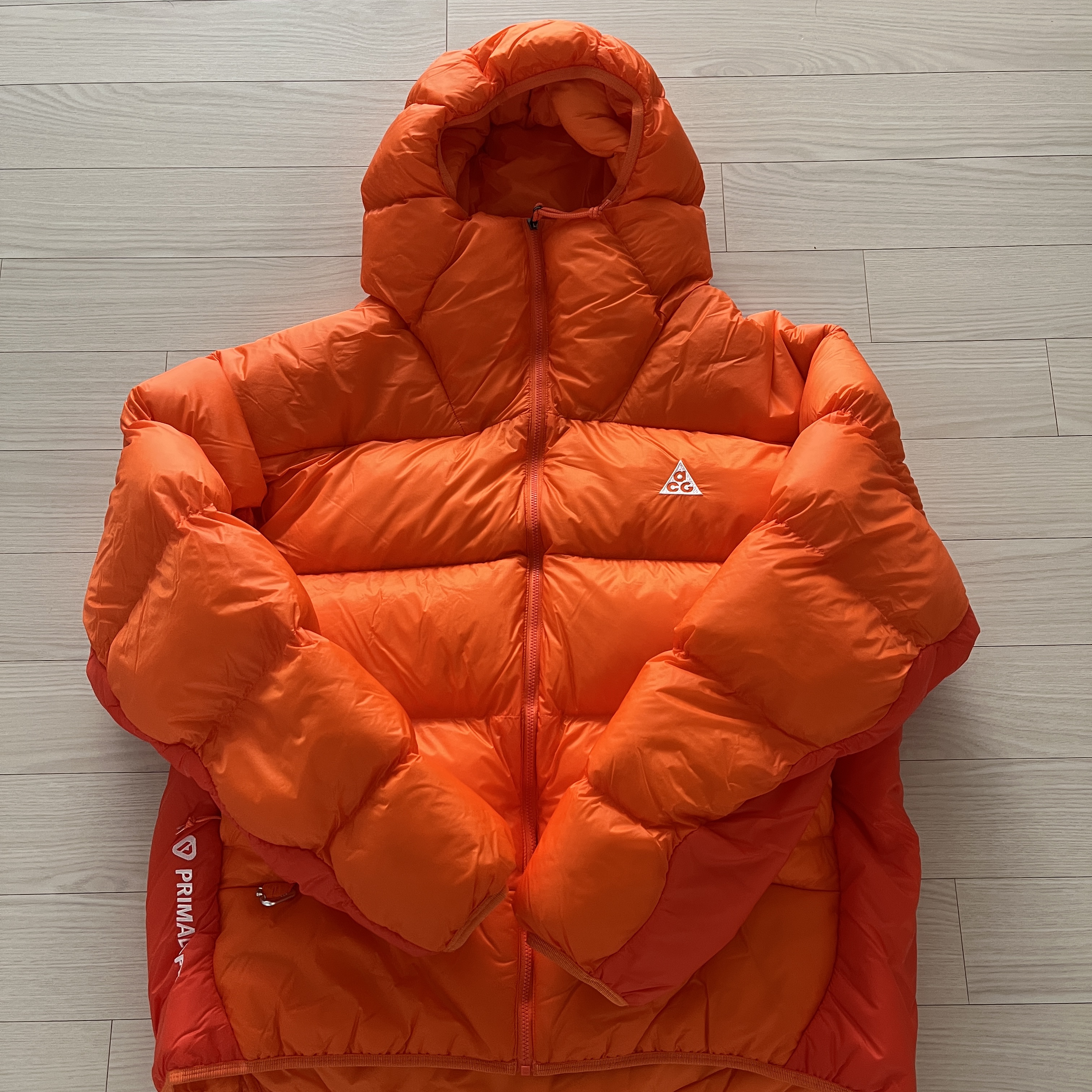 Nike ACG Therma-Fit ADV Lunar Lake Puffer Jacket Safety Orange - Asia 착용 스타일 - 3