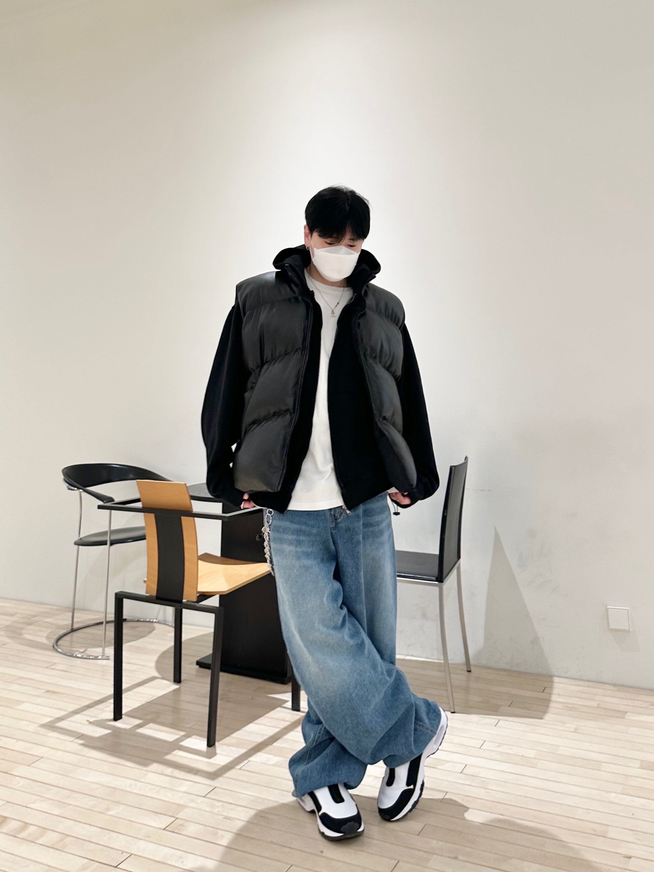 Nike x Comme des Garcons Homme Plus Air Max Sunder SP White Black 착용 스타일 - 5