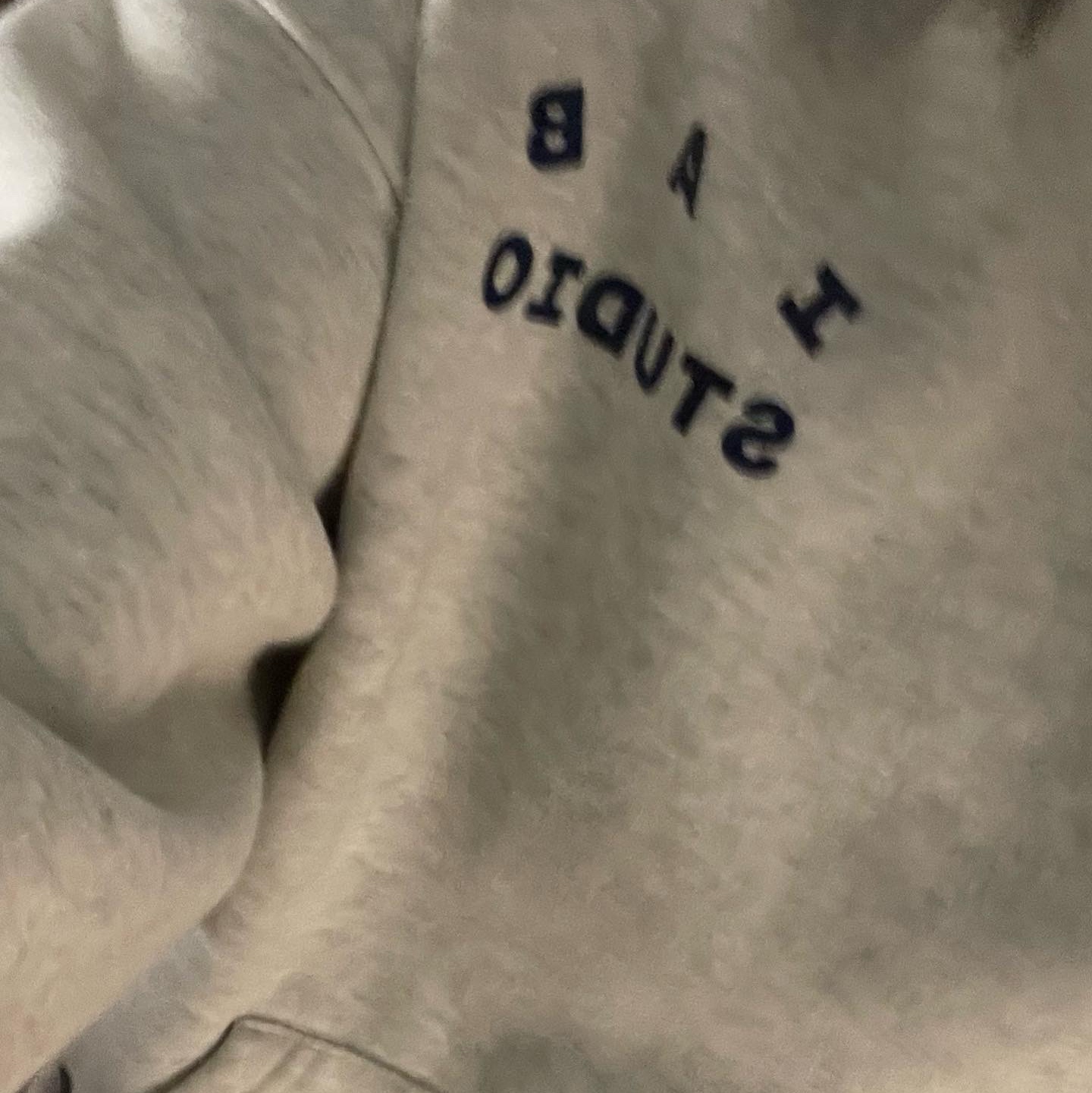 IAB Studio Hoodie Light Gray 착용 스타일