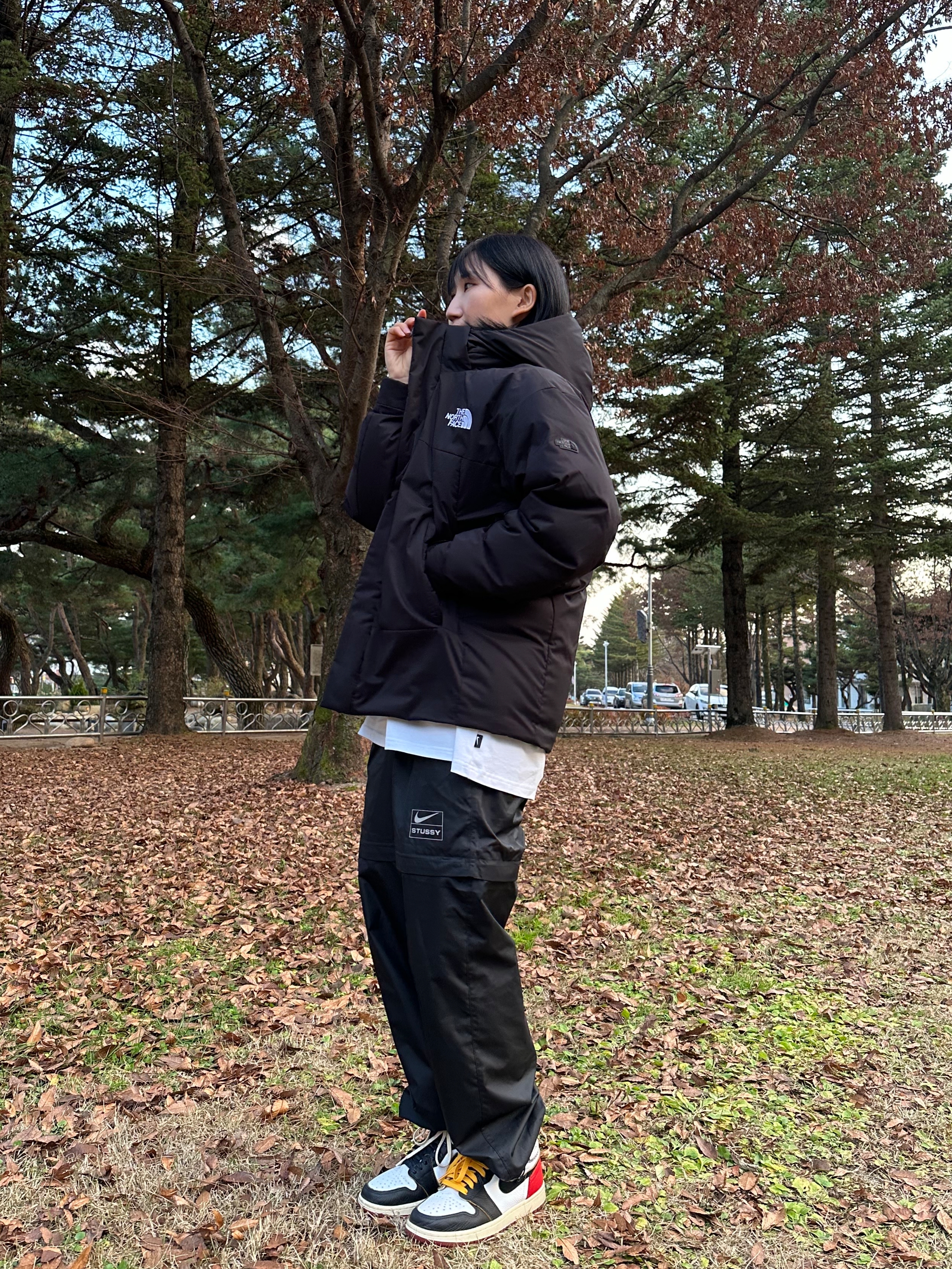 Nike x Stussy NRG FL Storm-Fit Pants Black (DO7170-010), Nike x Stussy NRG FL Storm-Fit Pants Black (DO7171-010) 착용 스타일 - 1