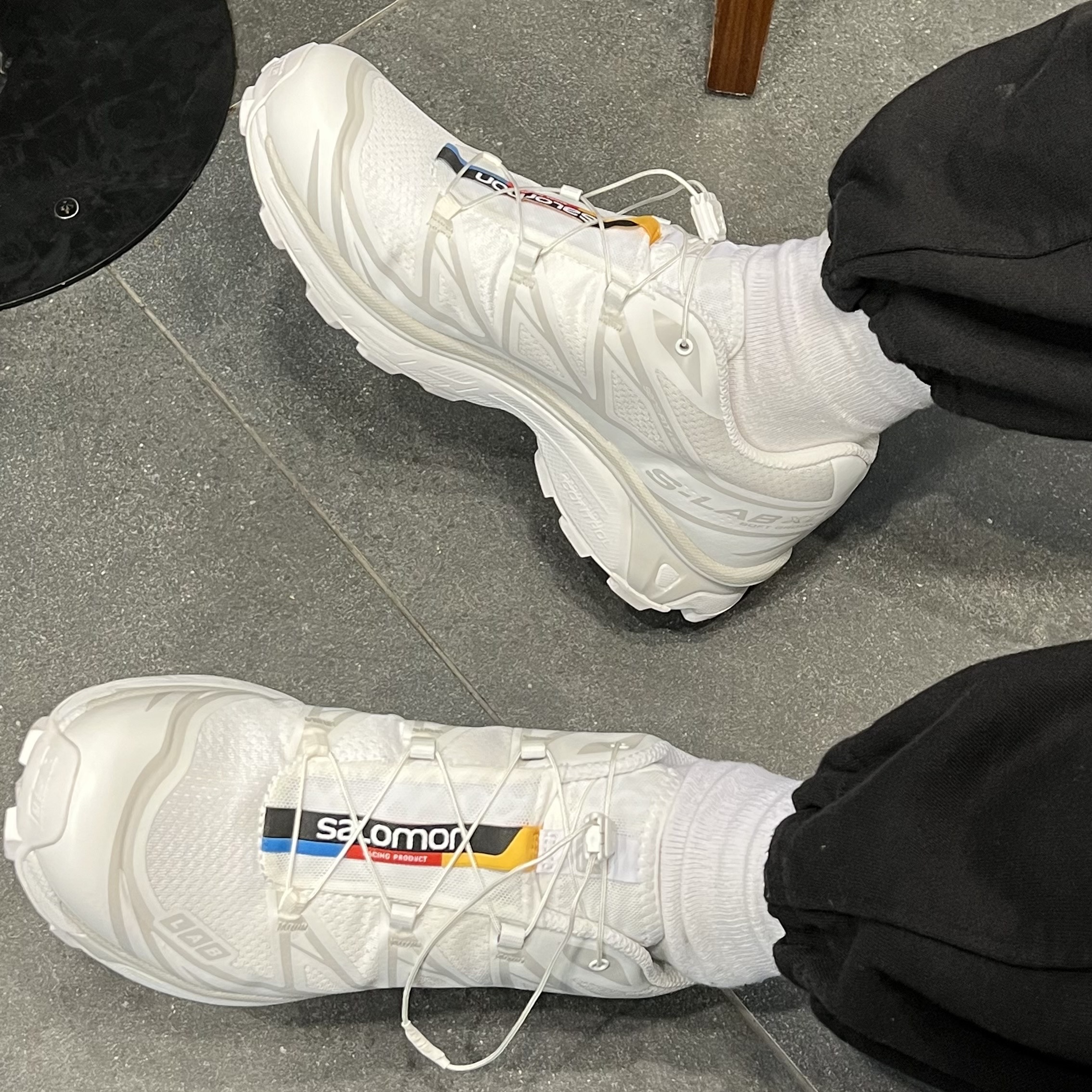 Salomon XT-6 ADV White 착용 스타일